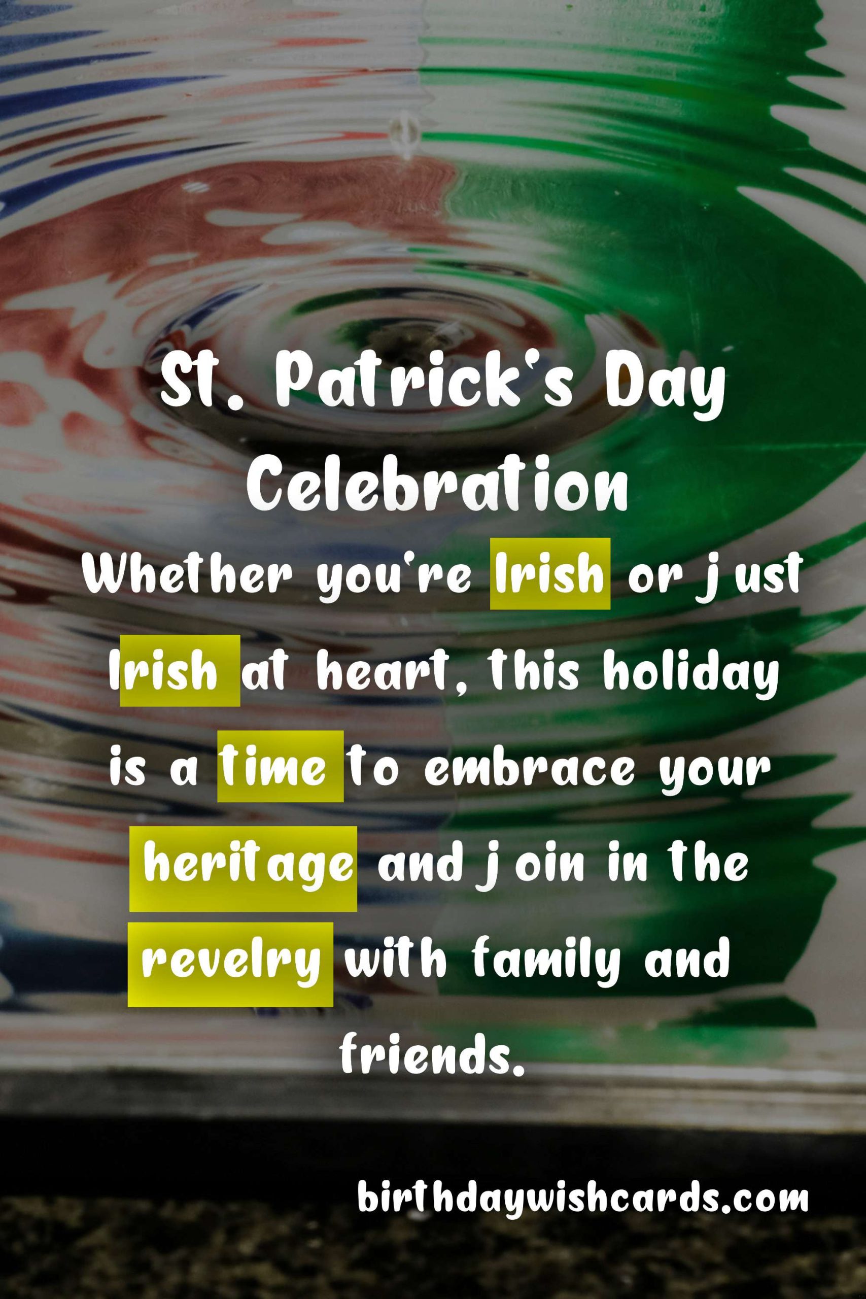 St. Patrick's Day - March 17: A Festive Celebration of Irish Culture