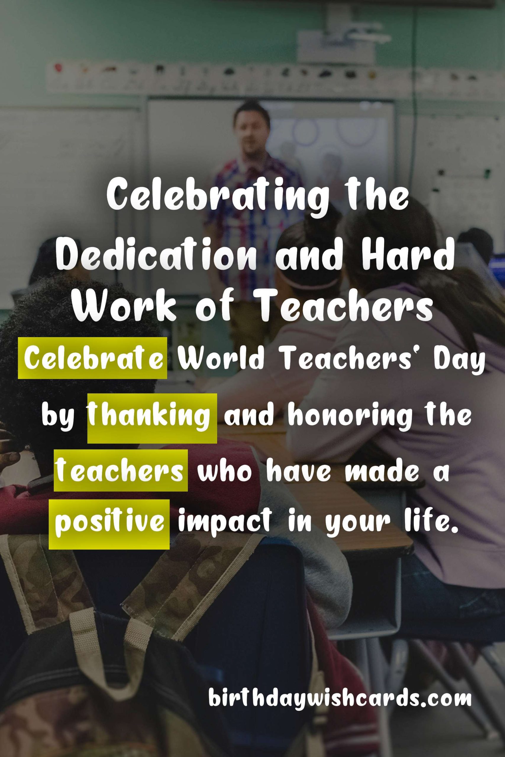 World Teachers' Day - Celebrating the Valuable Contribution of Educators