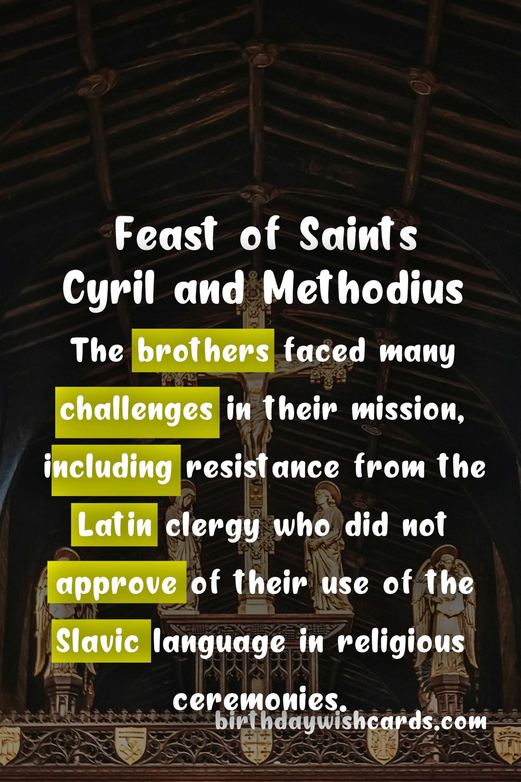 Jul 6: Baptism of the Moravian Traders, Saints Cyril and Methodius