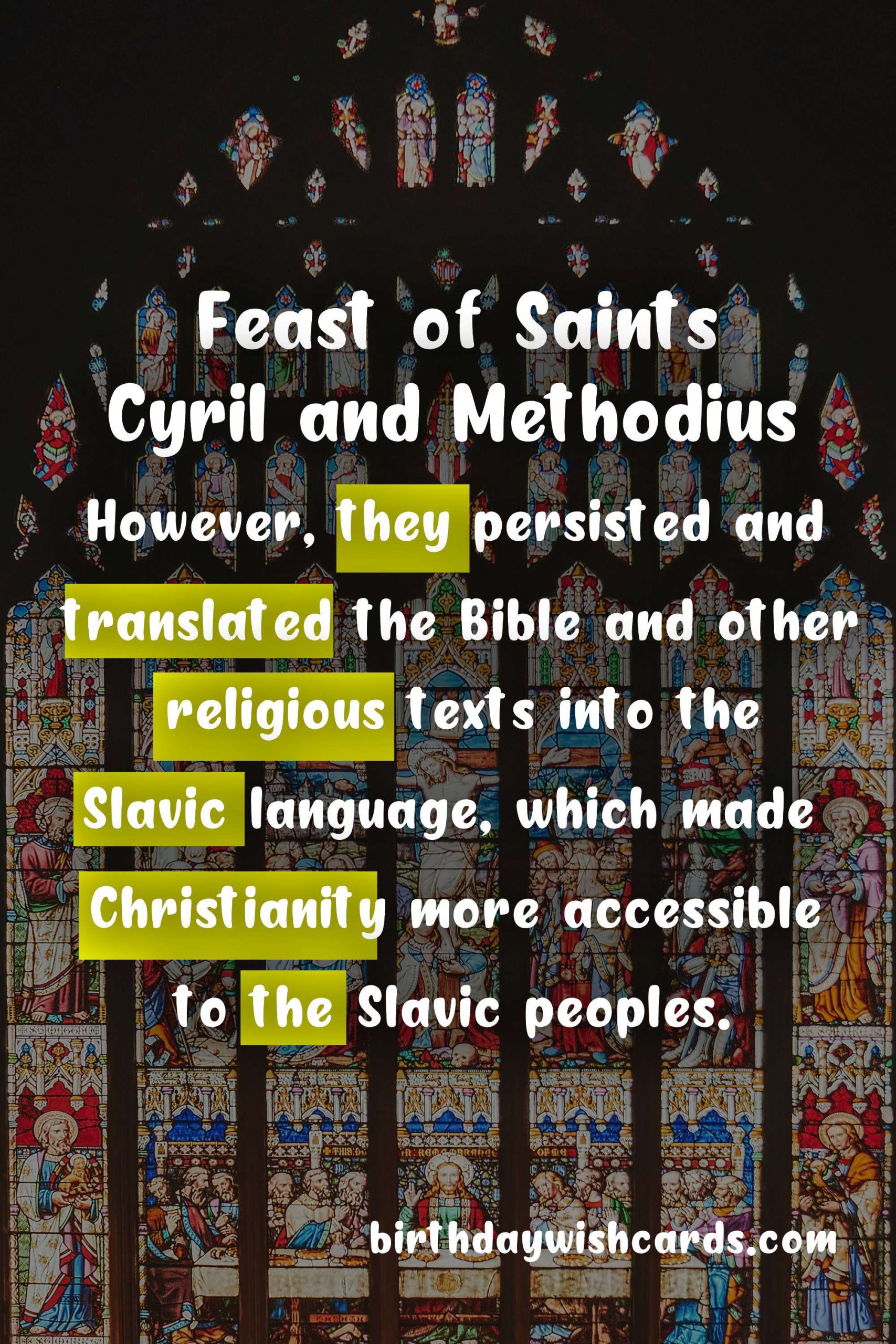 Jul 6: Baptism of the Moravian Traders, Saints Cyril and Methodius