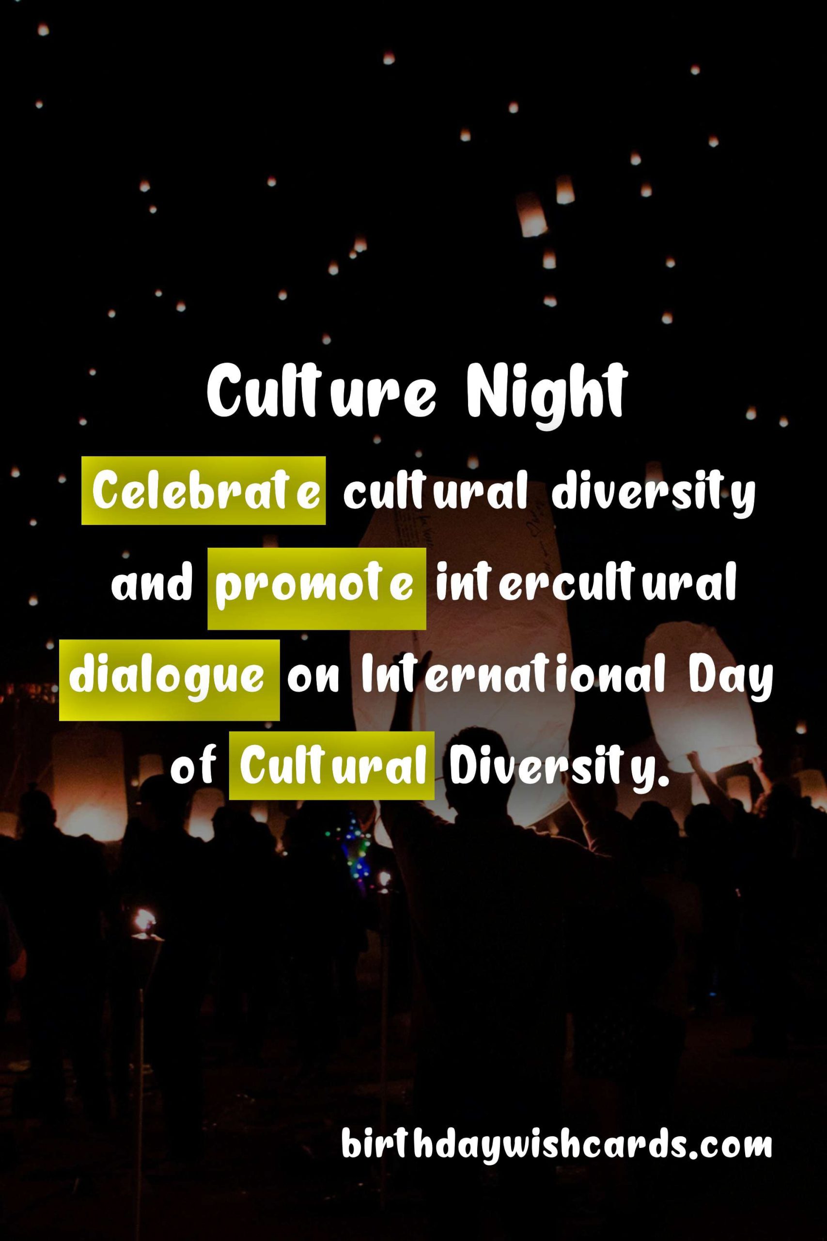 Celebrate Culture Night on 15 October