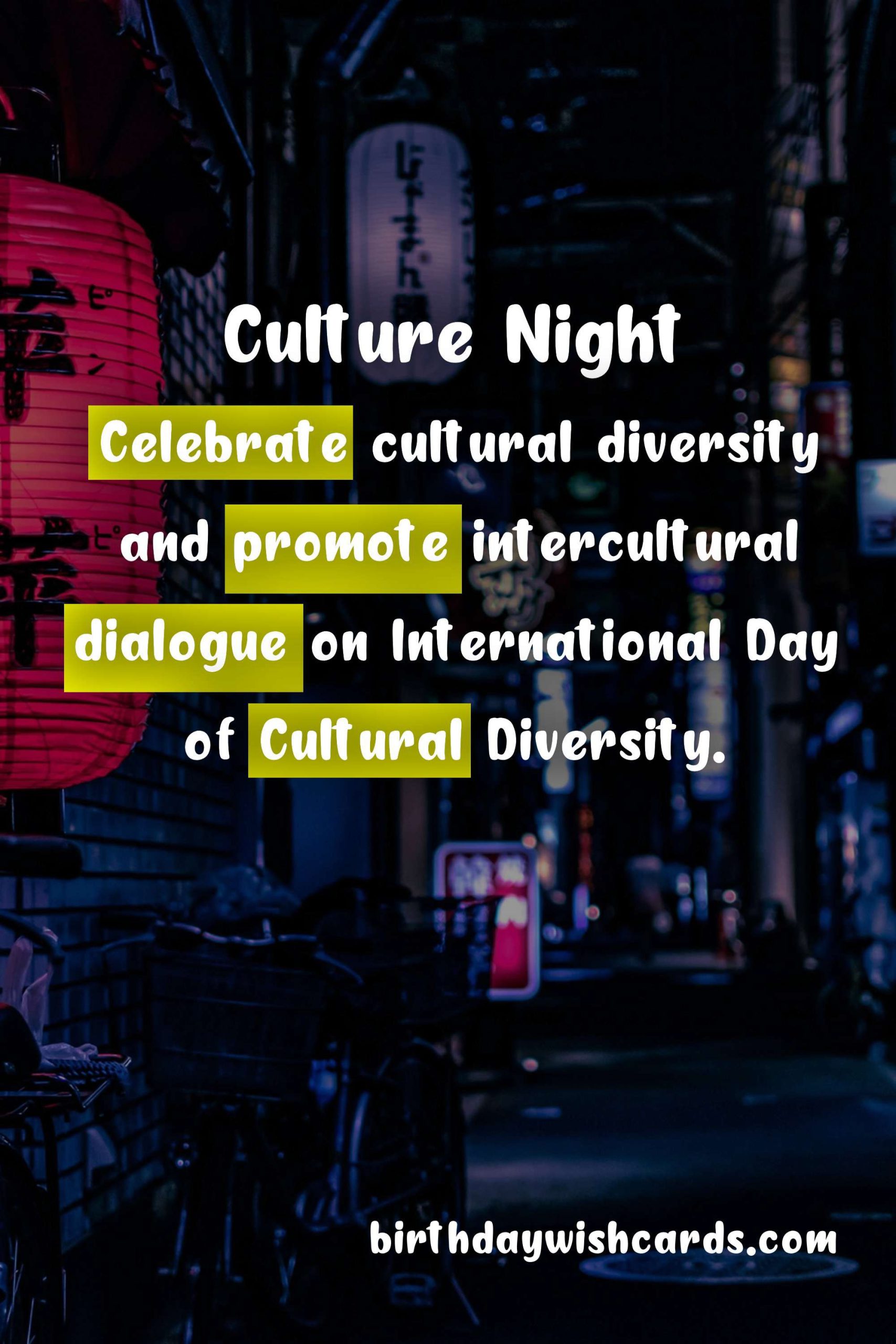 Celebrate Culture Night on 15 October