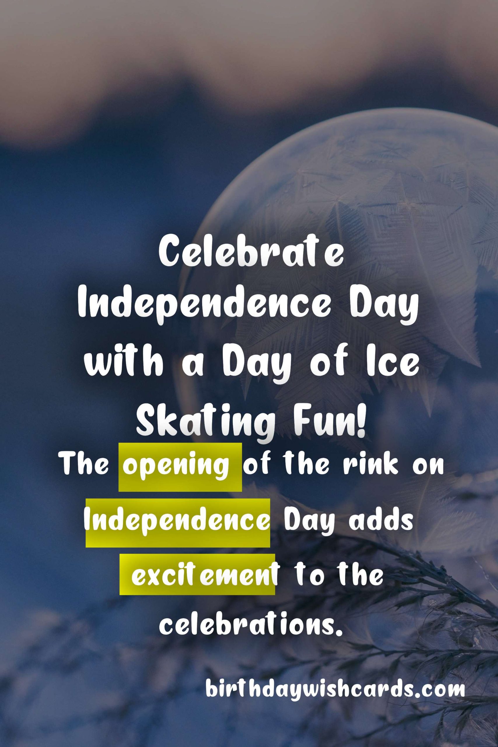 Get Ready to Hit the Ice: The Ice Skating Rink Opens on November 27th for Independence Day!