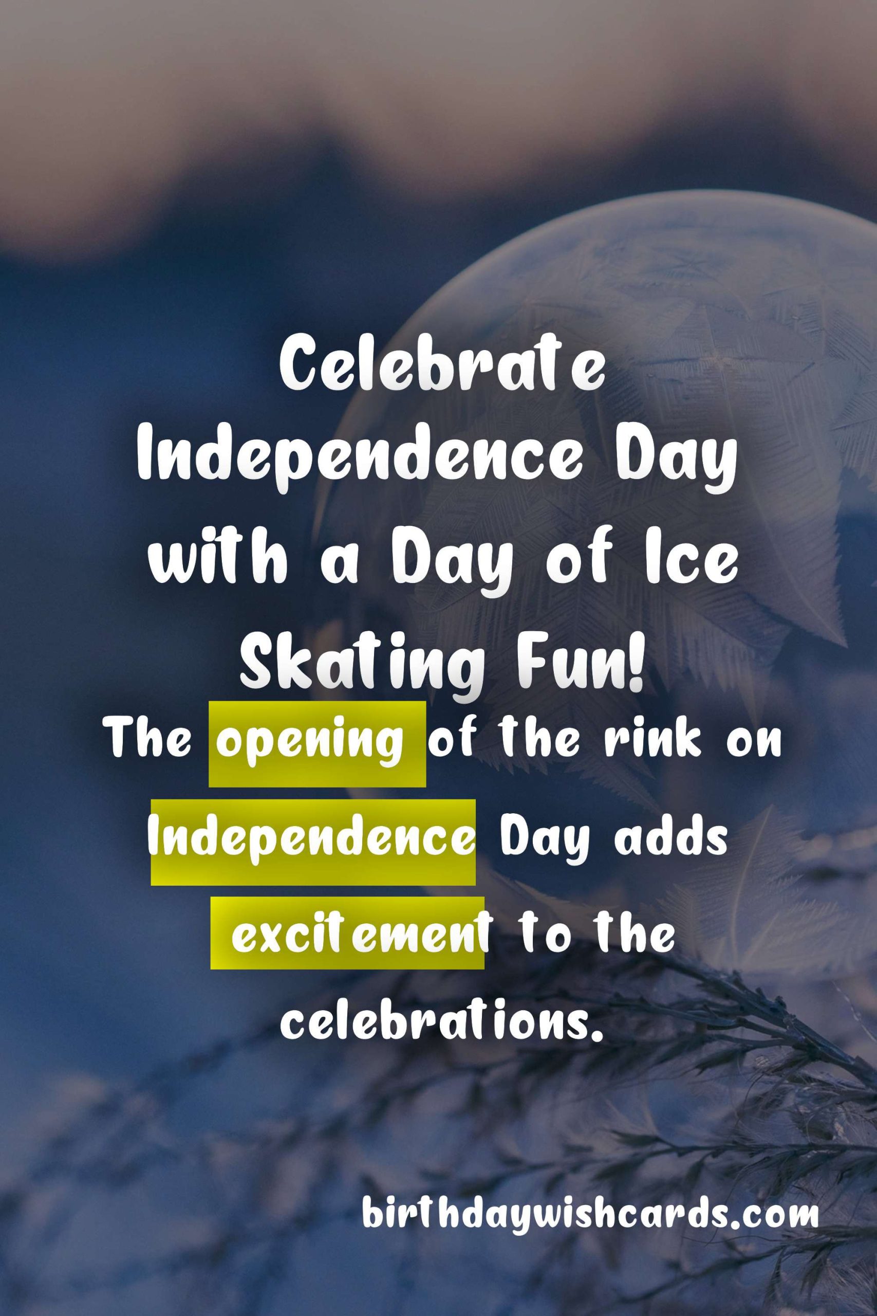 Get Ready to Hit the Ice: The Ice Skating Rink Opens on November 27th for Independence Day!