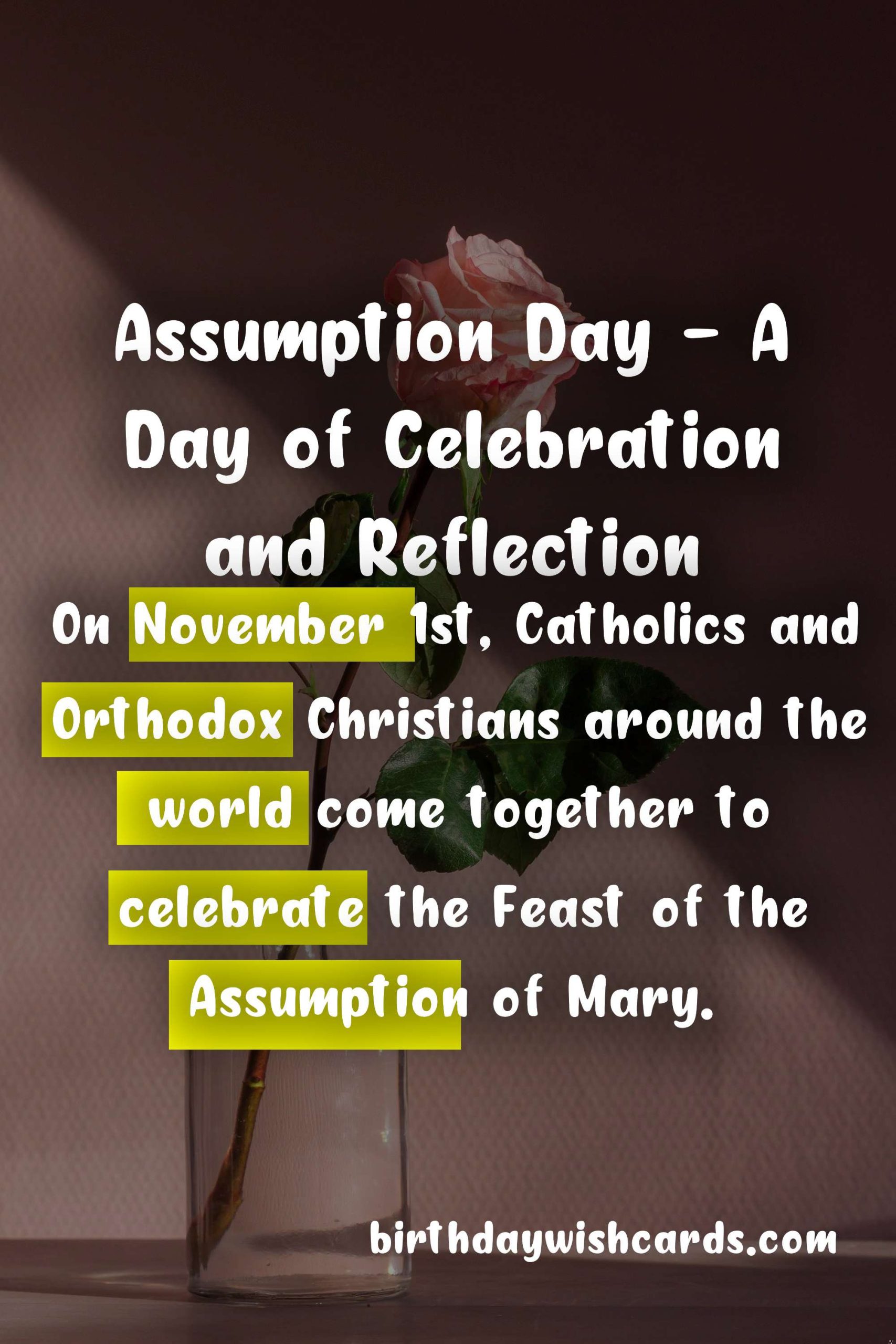 Assumption Day - A Day of Celebration and Reflection