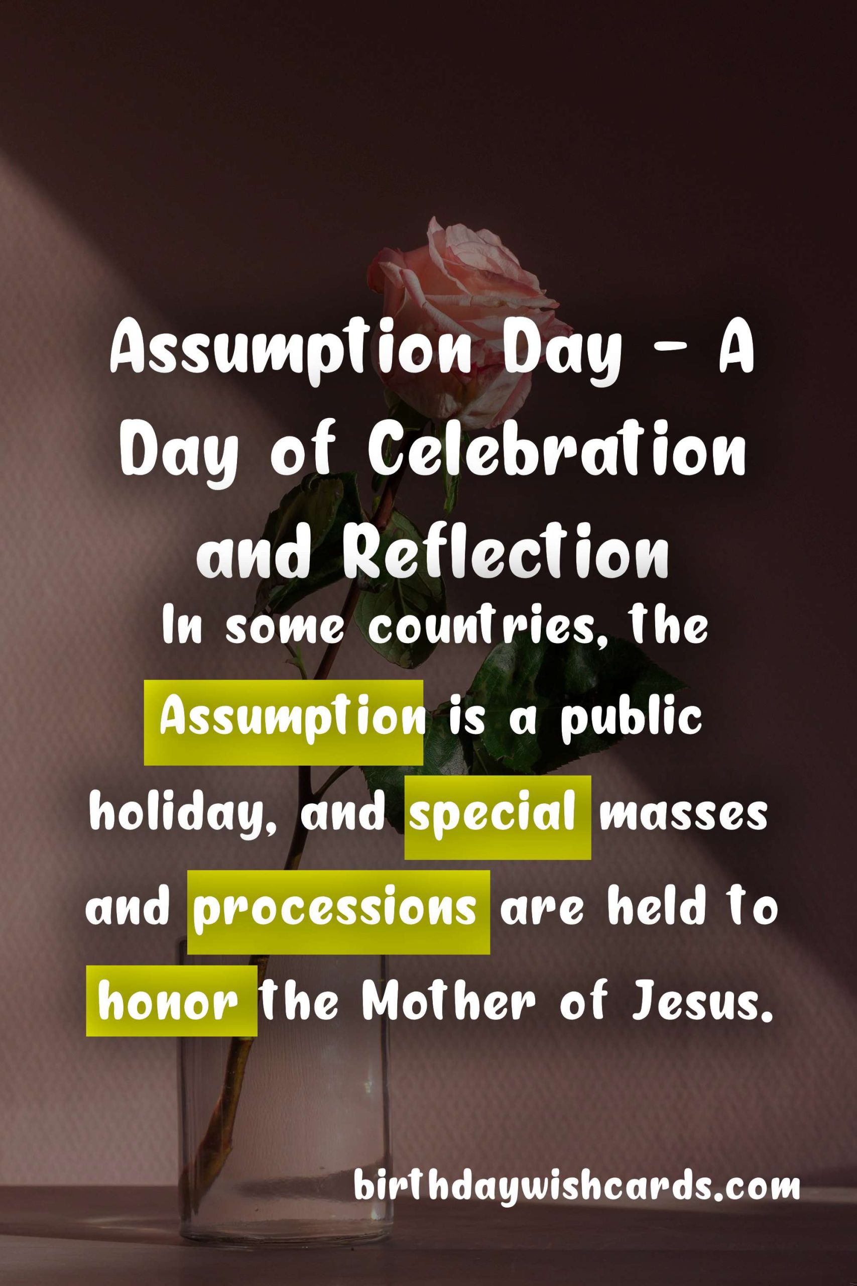 Assumption Day - A Day of Celebration and Reflection