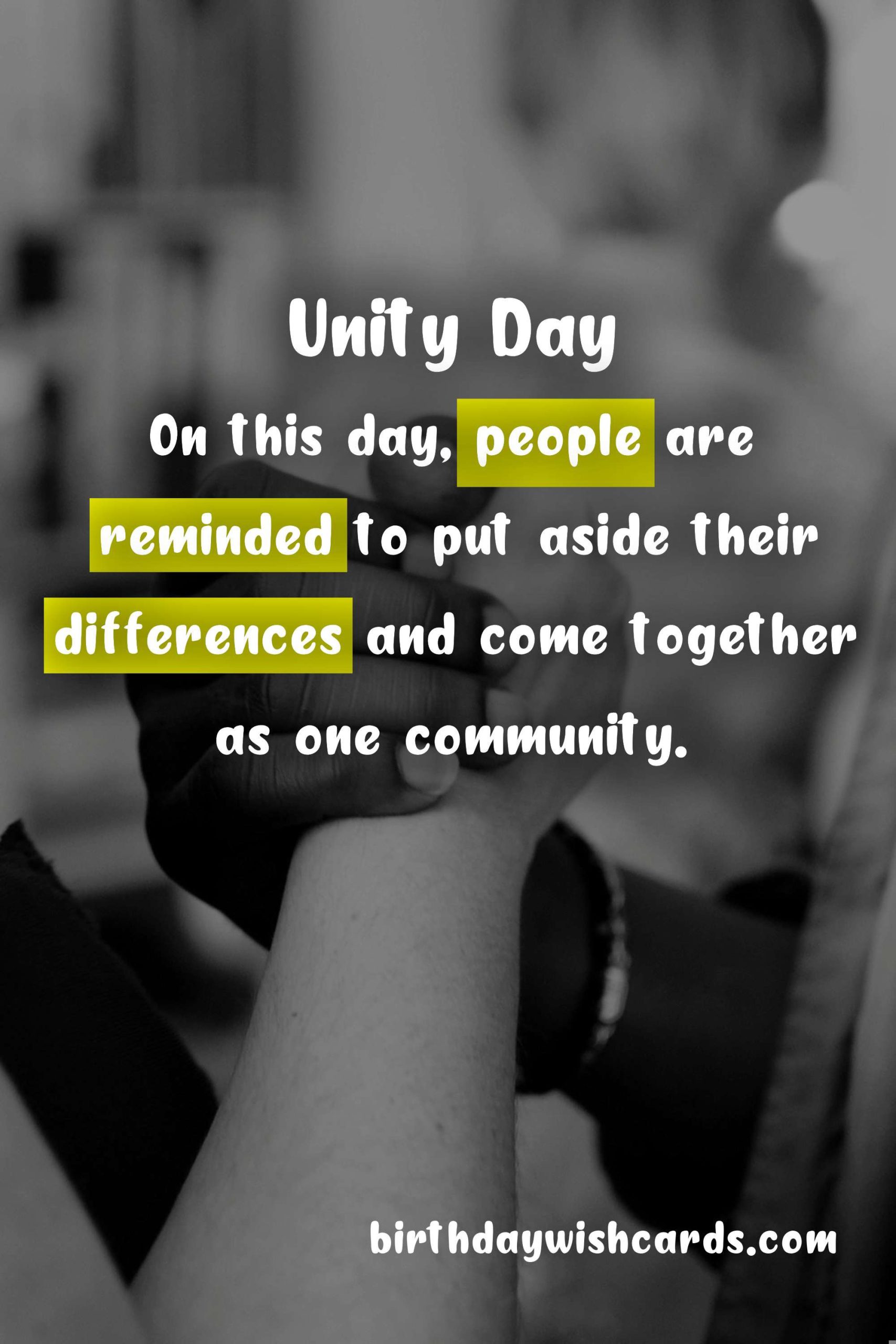 December 22: Unity Day Observed