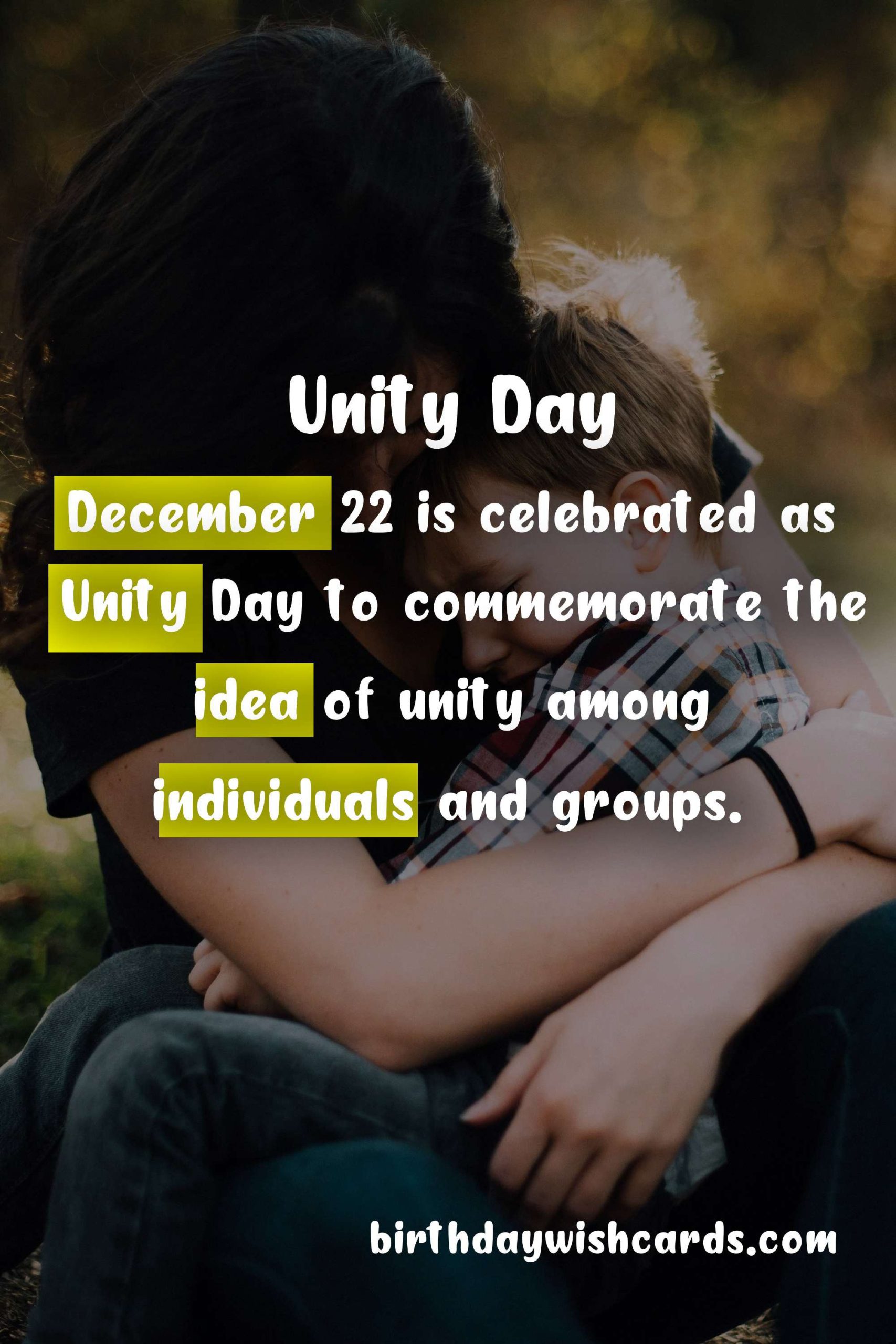 December 22: Unity Day Observed