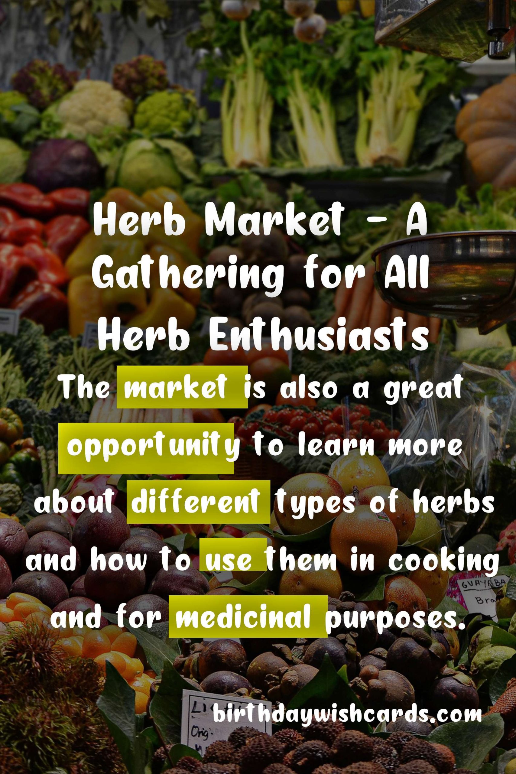 Herb Market - mid-August
