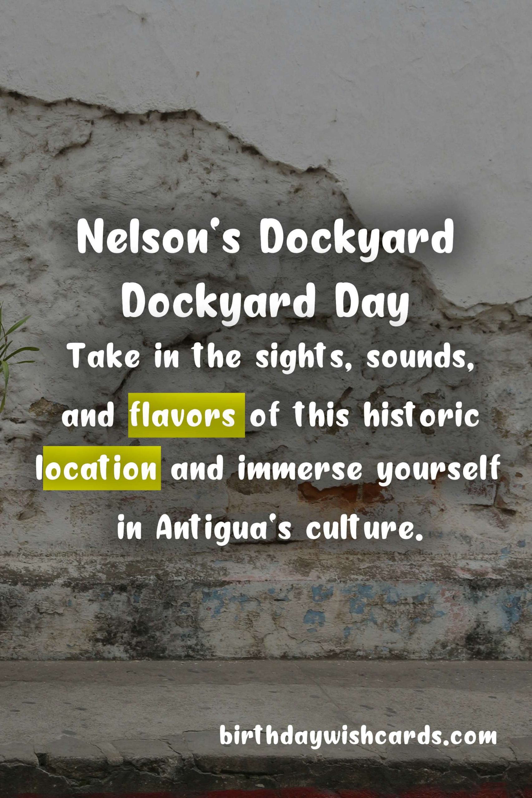 Celebrate Nelson's Dockyard Dockyard Day on October 9