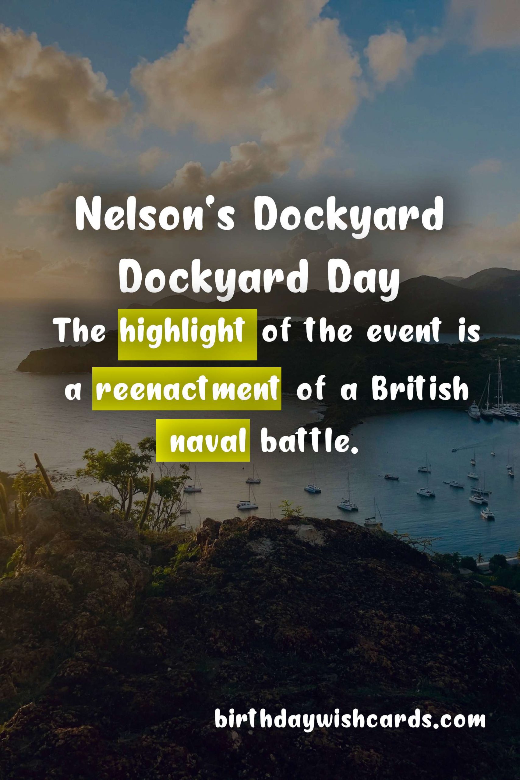 Celebrate Nelson's Dockyard Dockyard Day on October 9
