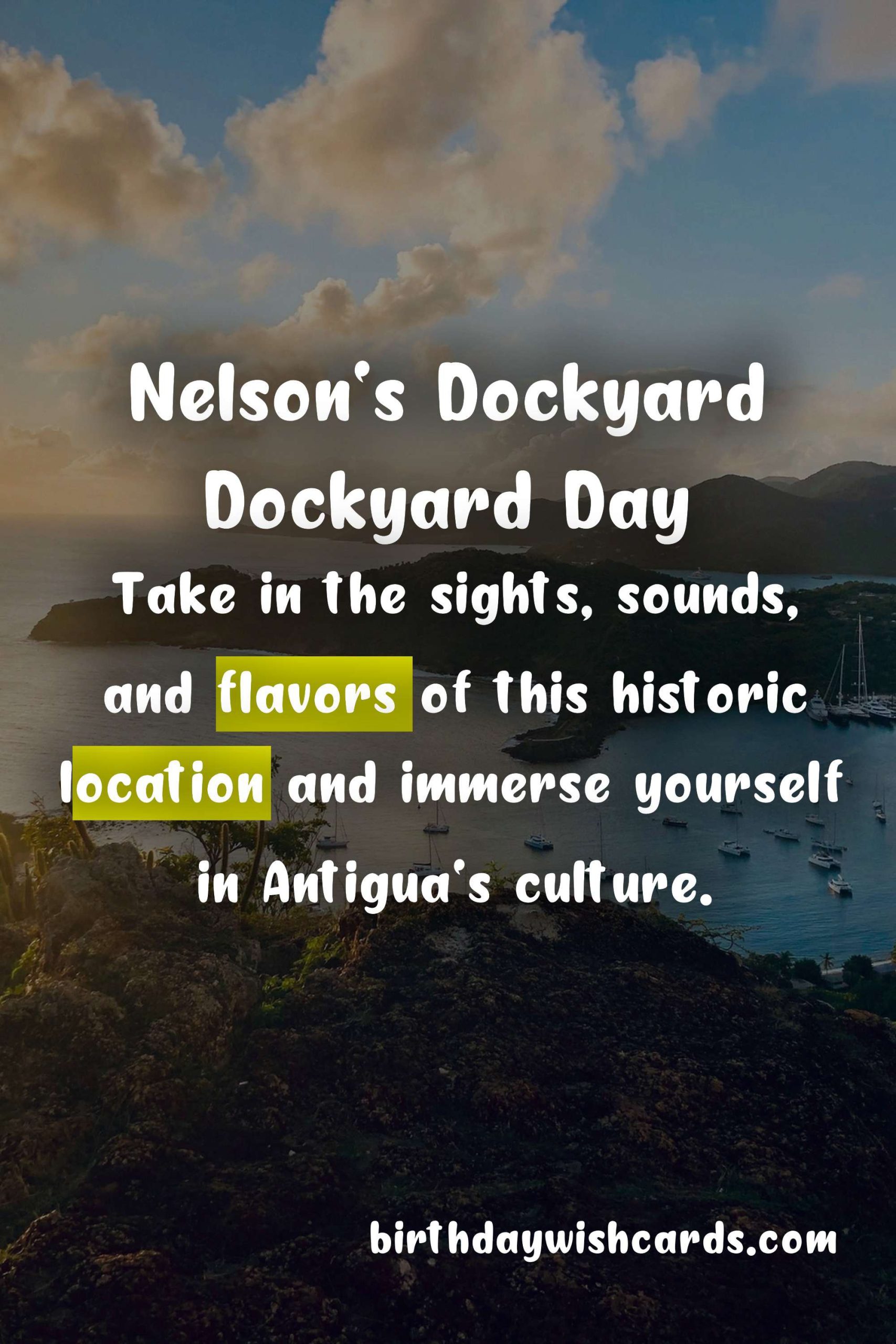 Celebrate Nelson's Dockyard Dockyard Day on October 9