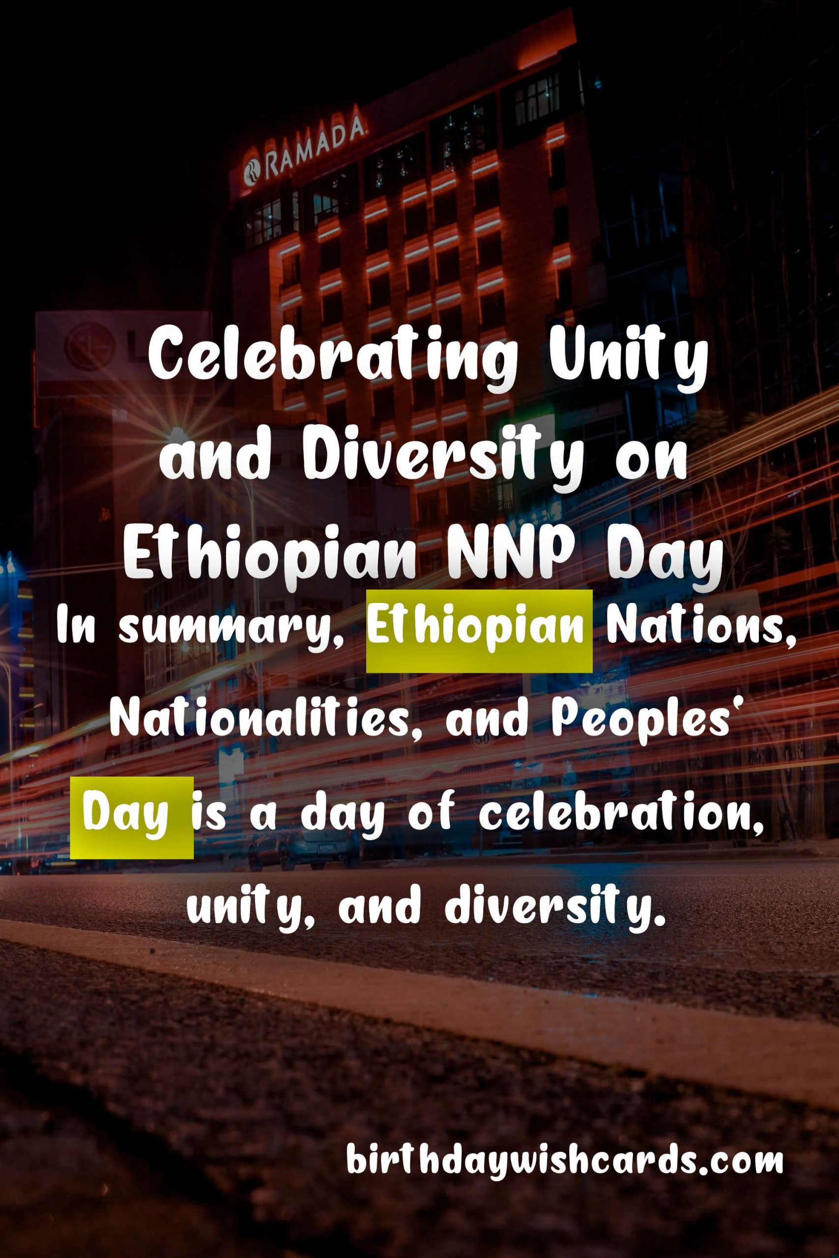 Ethiopian Nations, Nationalities, and Peoples' Day - Celebrating Unity and Diversity on December 8