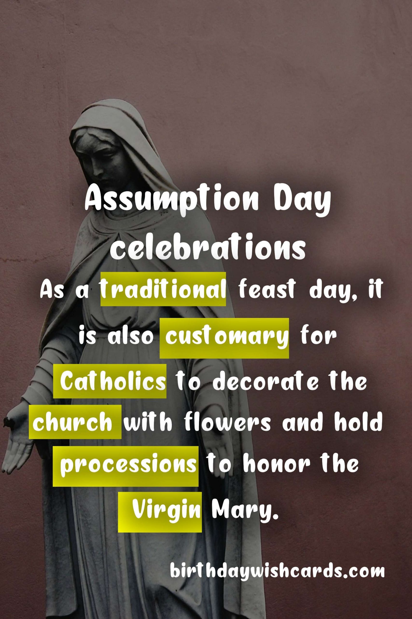 Celebrate August 15 with the Feast of Assumption Day