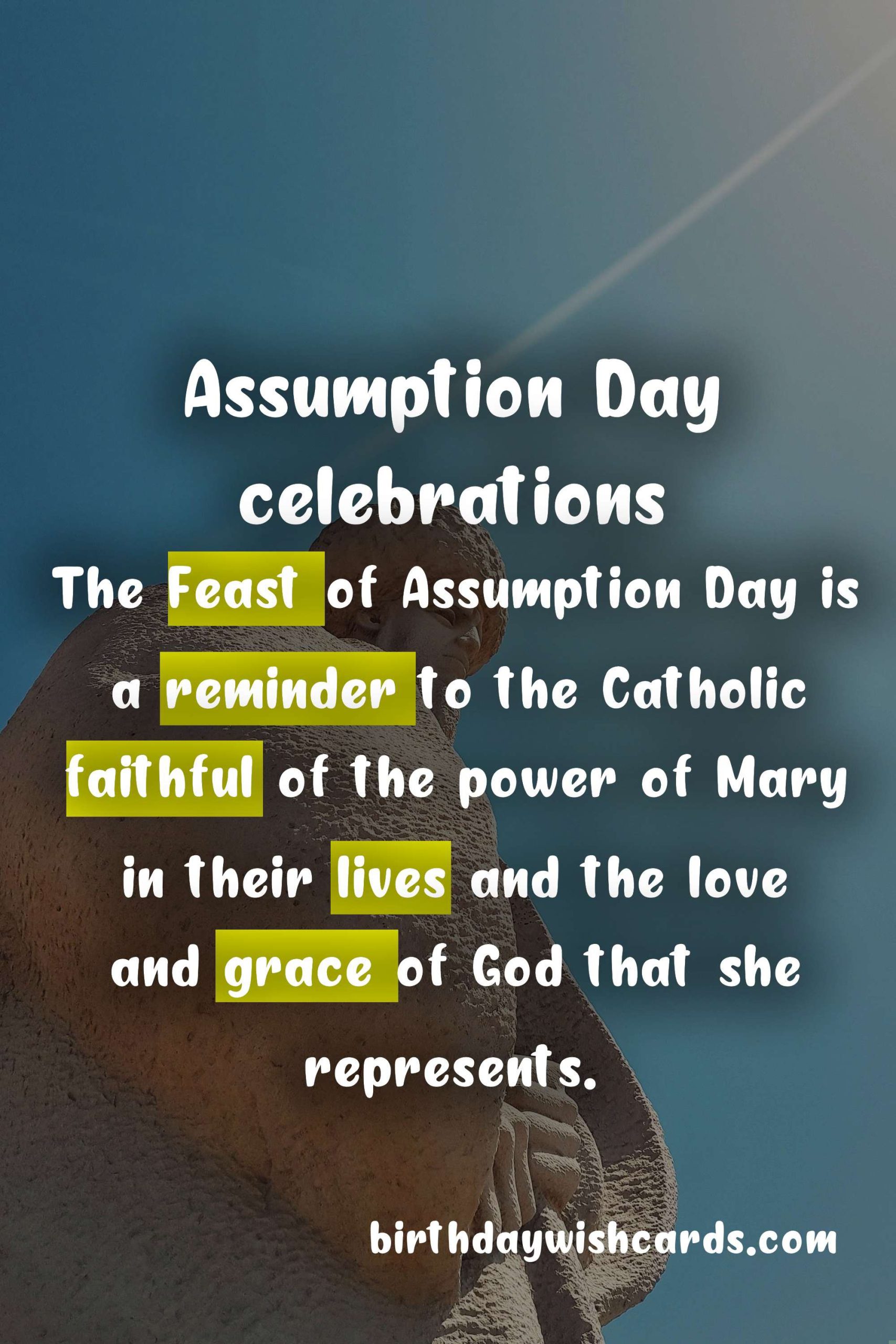 Celebrate August 15 with the Feast of Assumption Day