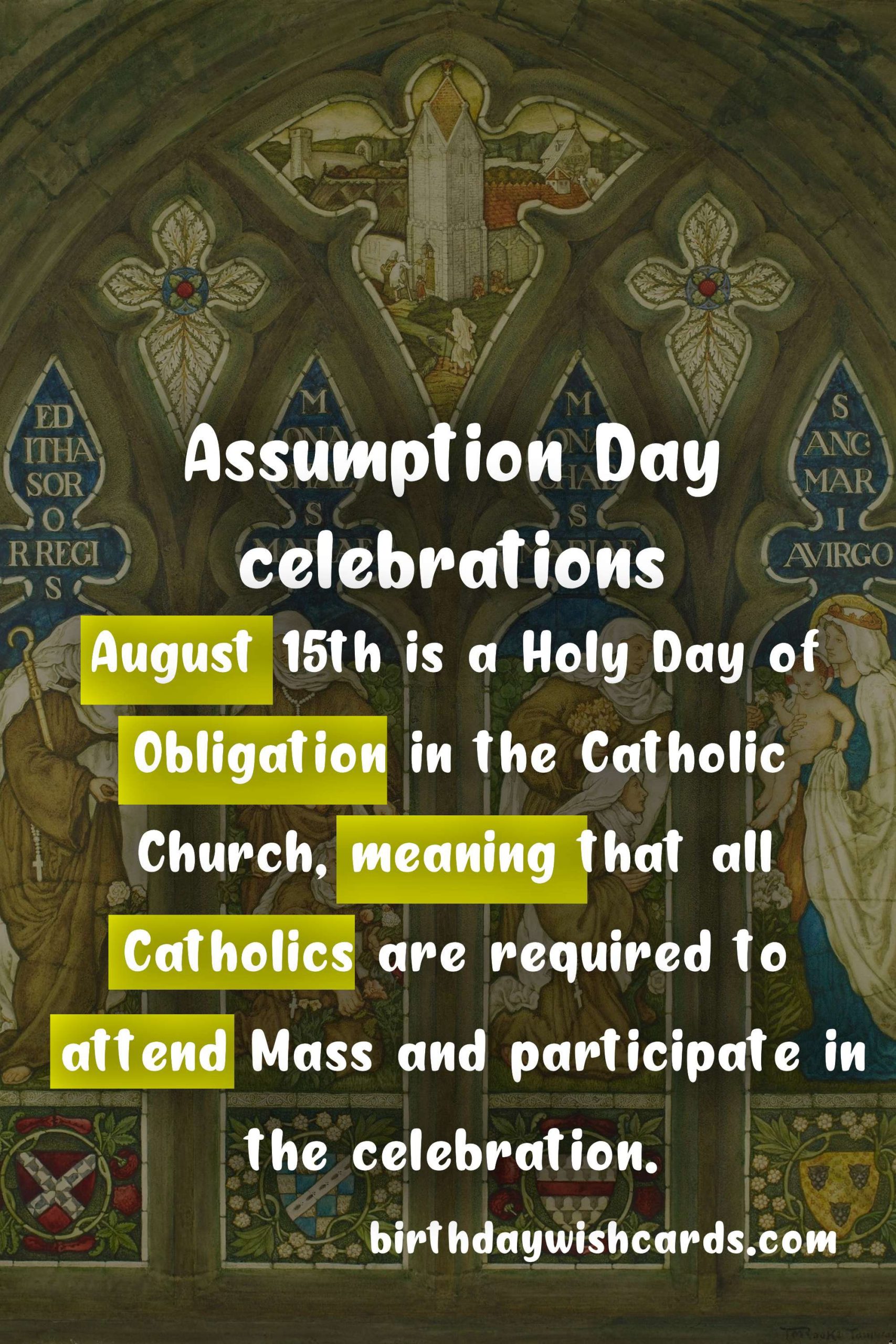 Celebrate August 15 with the Feast of Assumption Day
