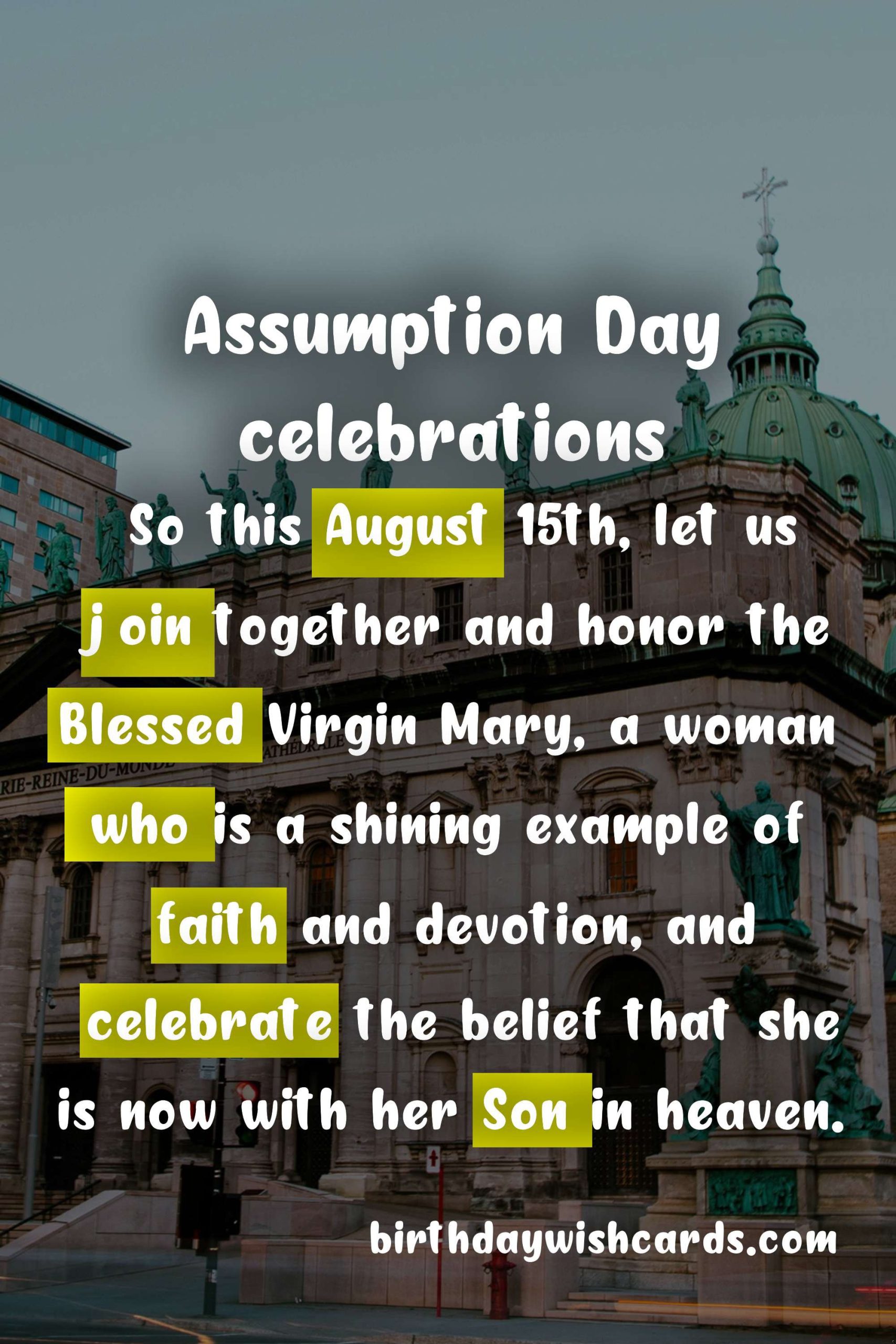 Celebrate August 15 with the Feast of Assumption Day