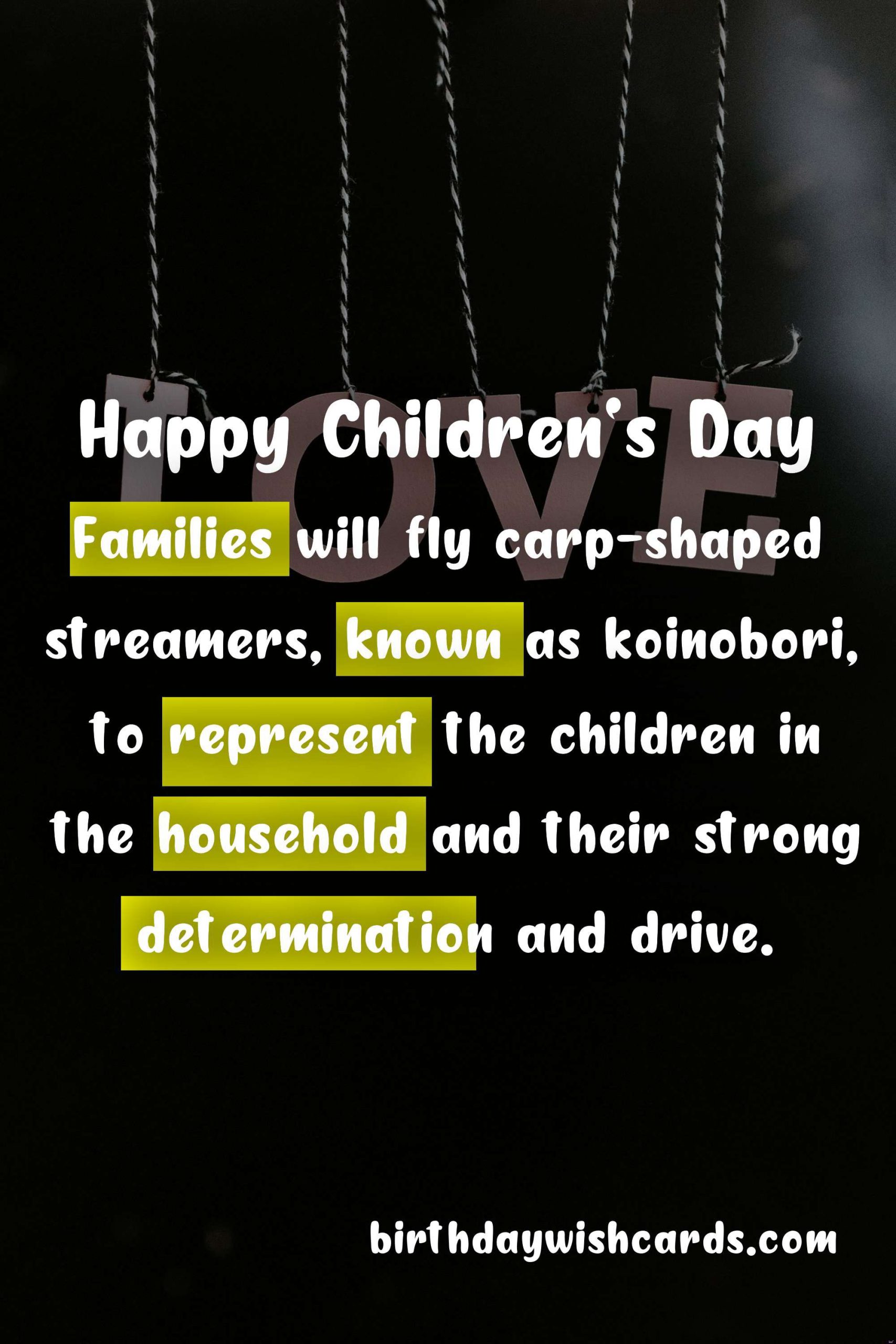 First Sunday of June: Children's Day