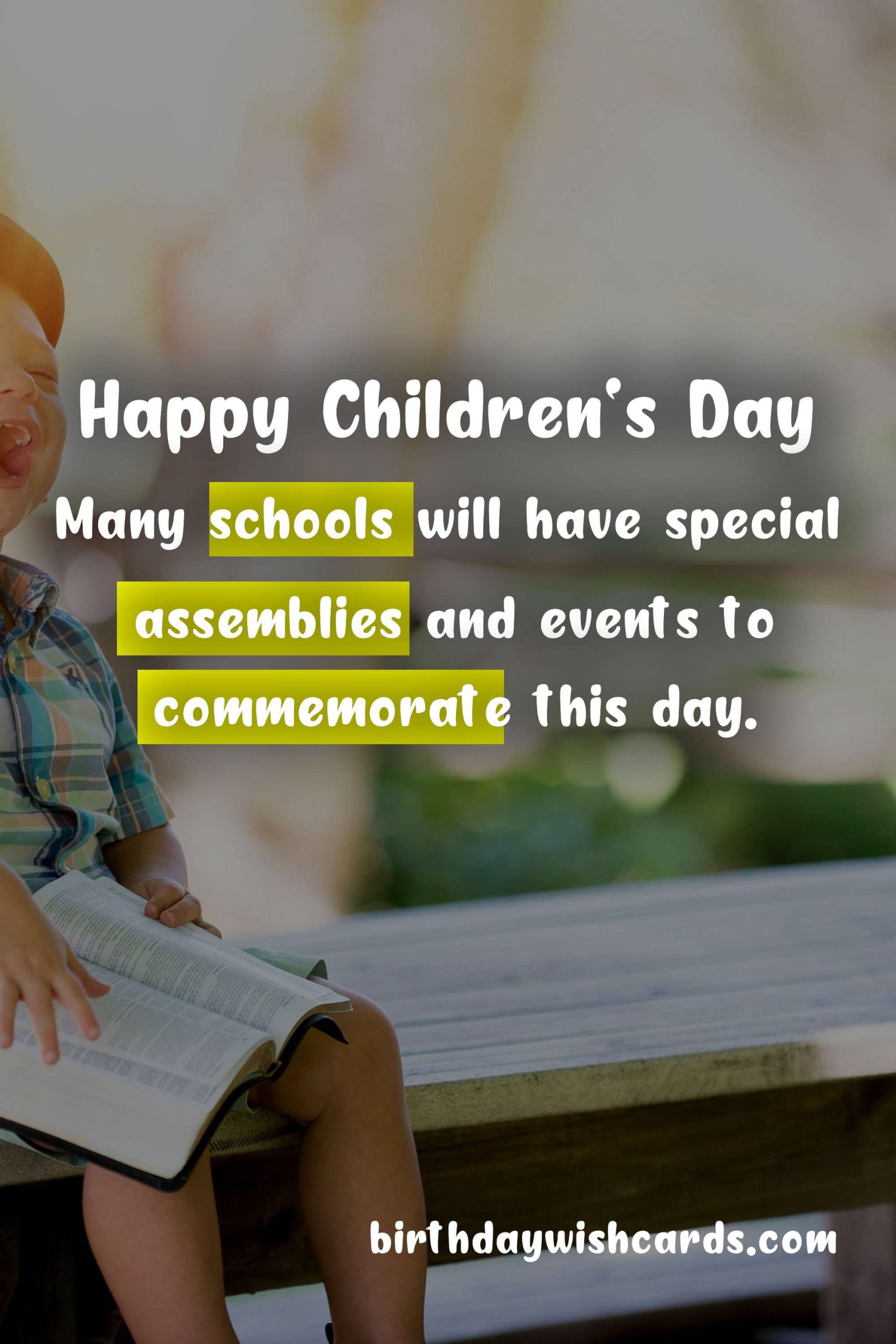 First Sunday of June: Children's Day
