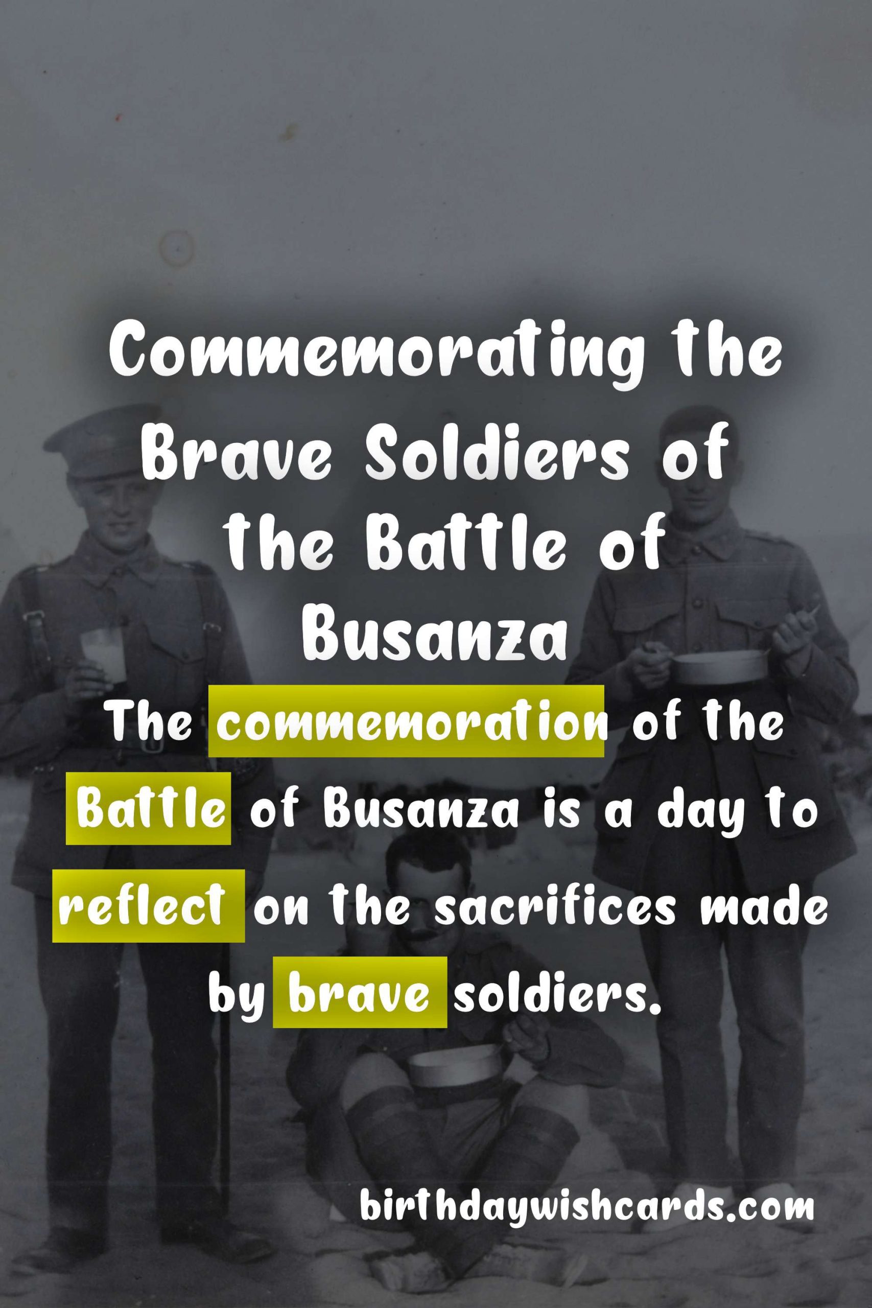 Commemorating the Battle of Busanza: Remembering the Brave Soldiers Who Fought for Freedom