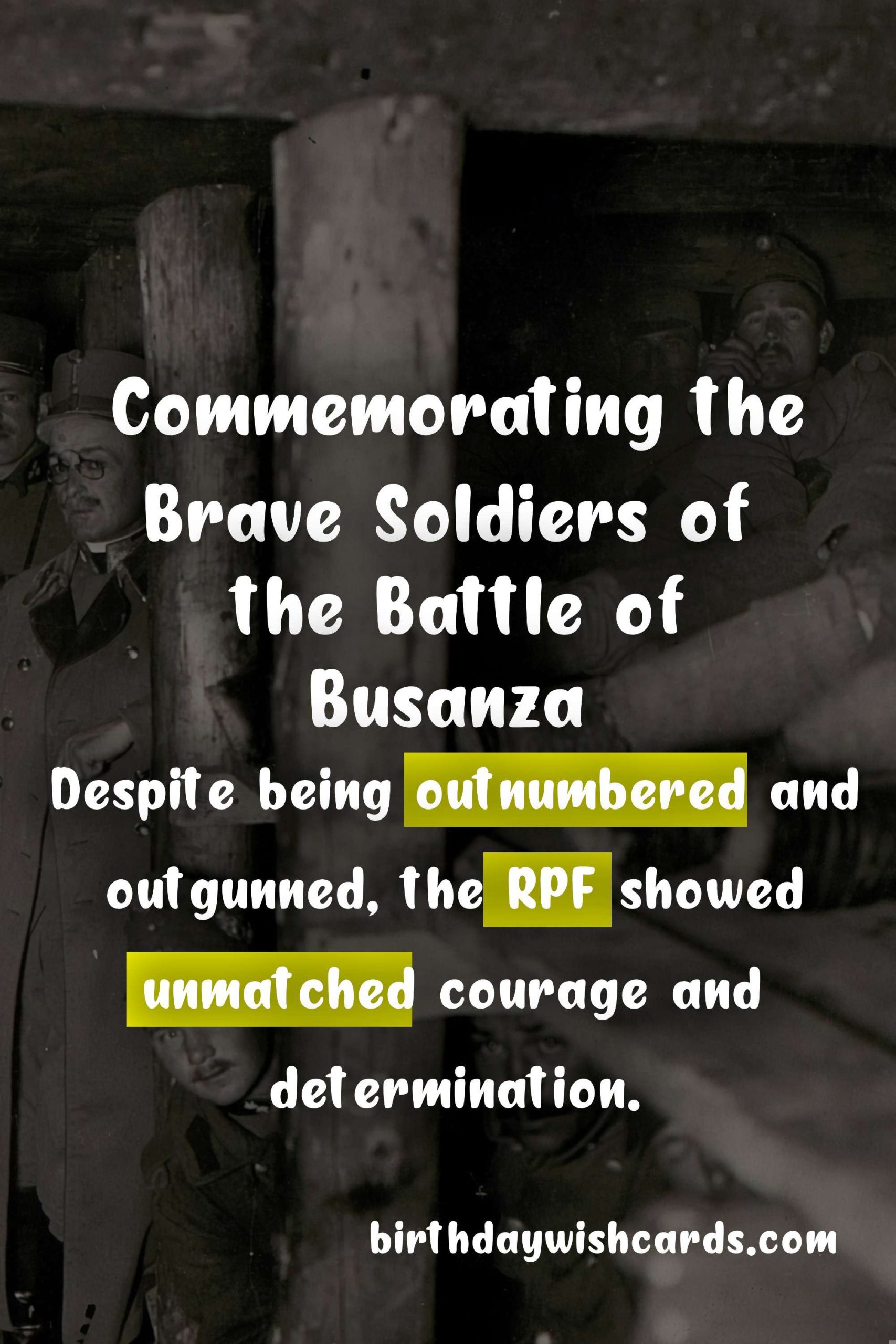 Commemorating the Battle of Busanza: Remembering the Brave Soldiers Who Fought for Freedom