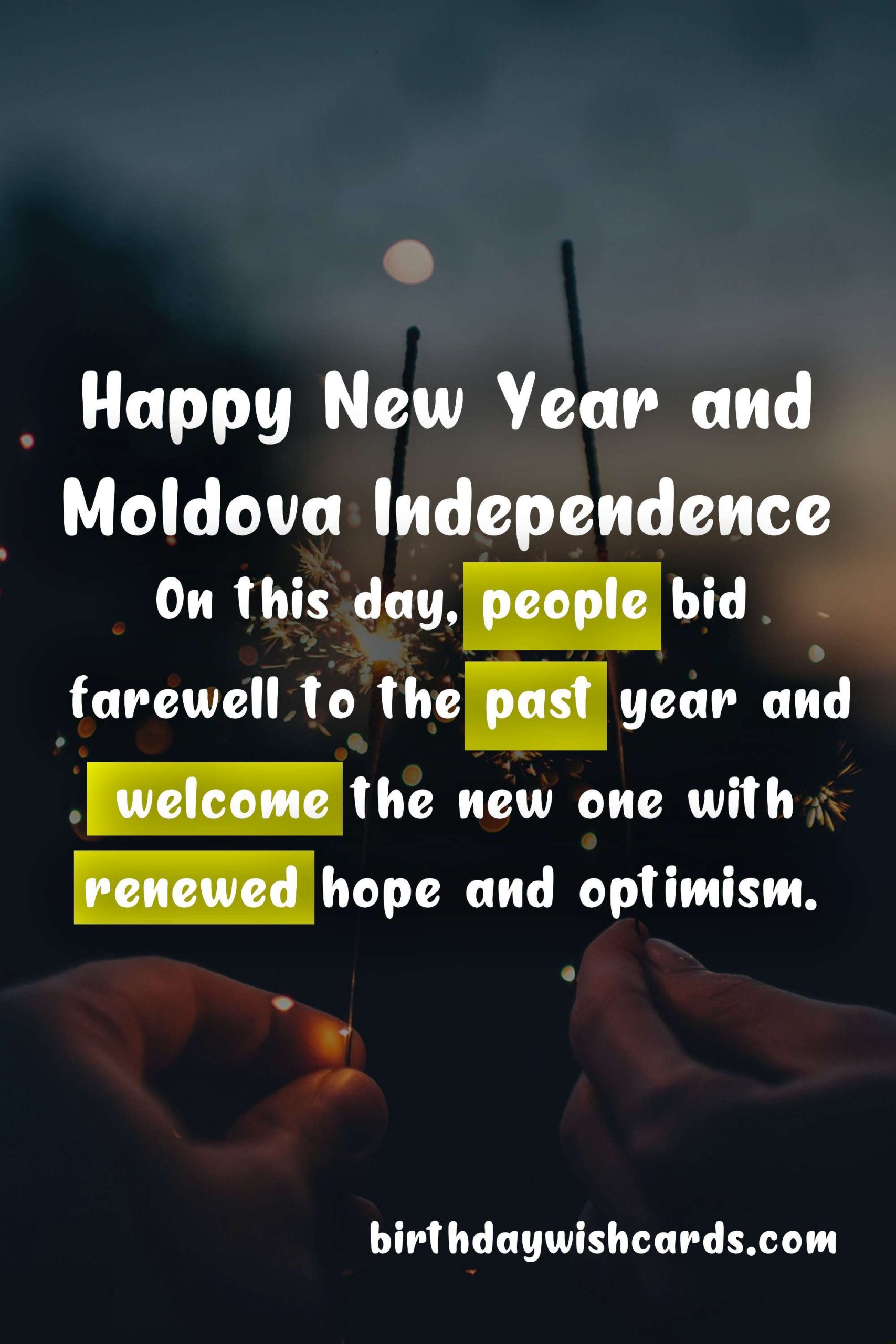 December 31: New Year's Eve and Moldovan National Day