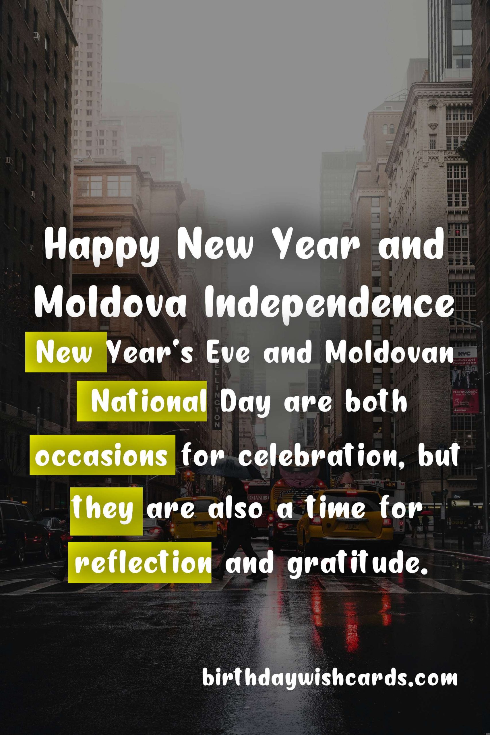 December 31: New Year's Eve and Moldovan National Day