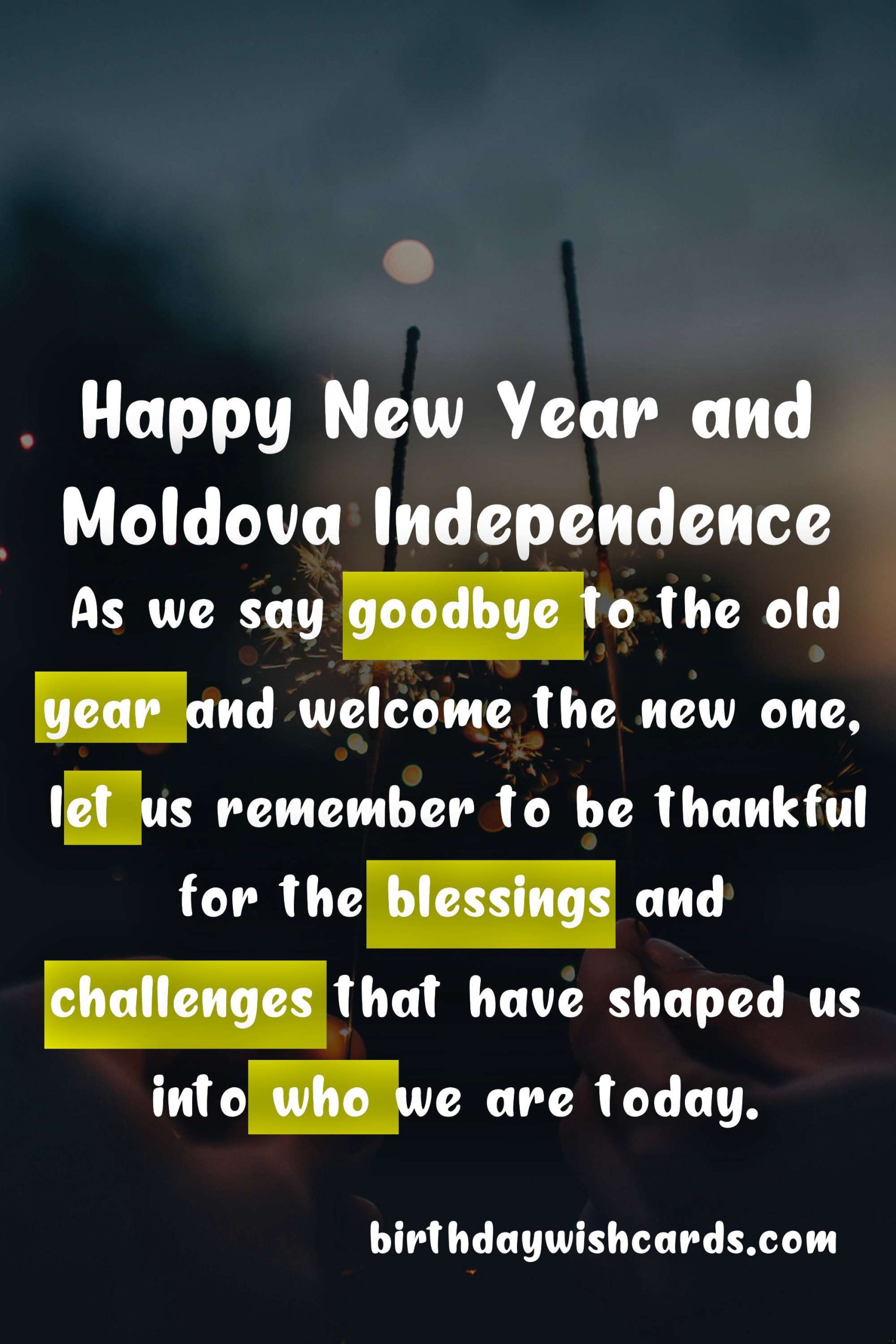December 31: New Year's Eve and Moldovan National Day