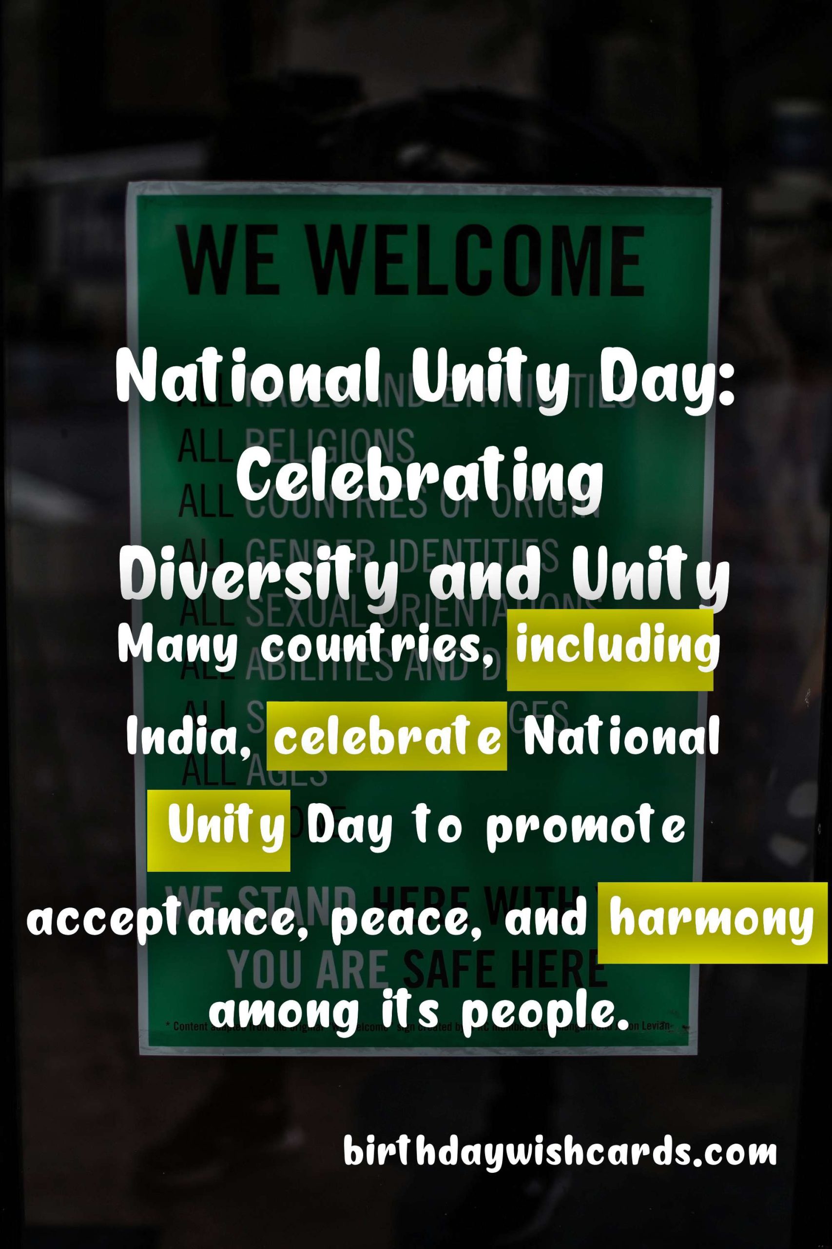 National Unity Day - March 29th: Celebrating Diversity and Unity
