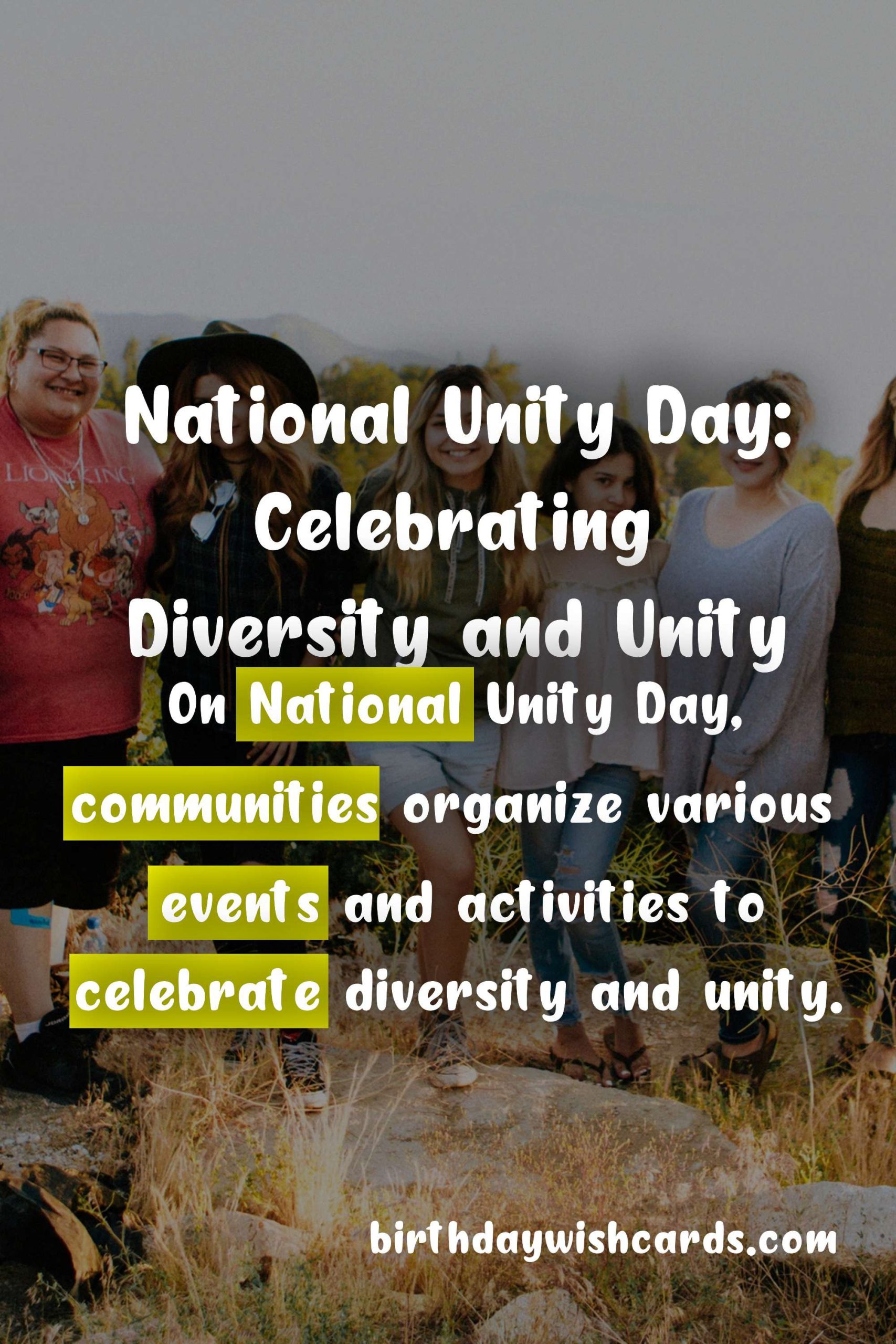 National Unity Day - March 29th: Celebrating Diversity and Unity