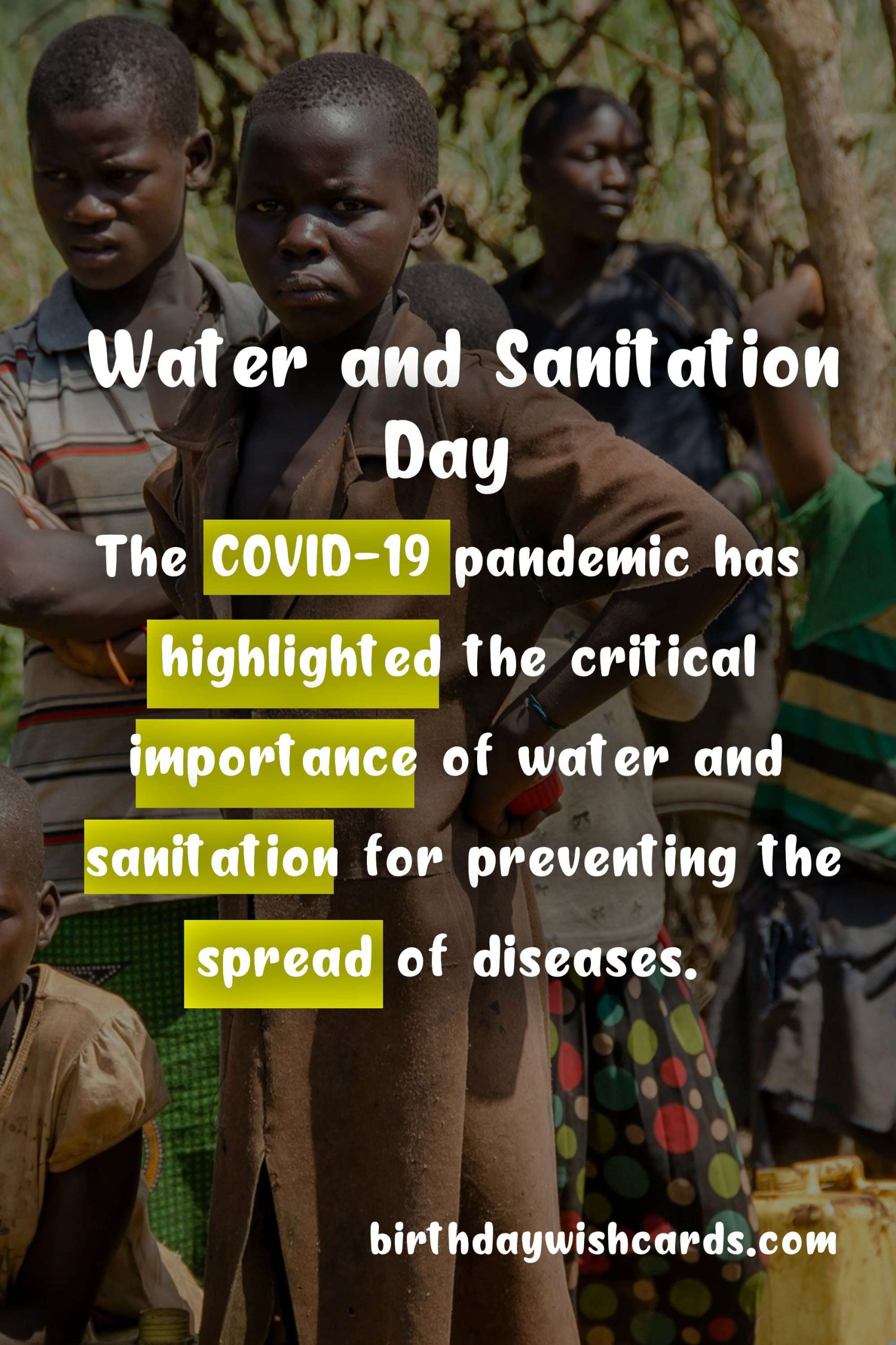 Water and Sanitation Day - March 22nd