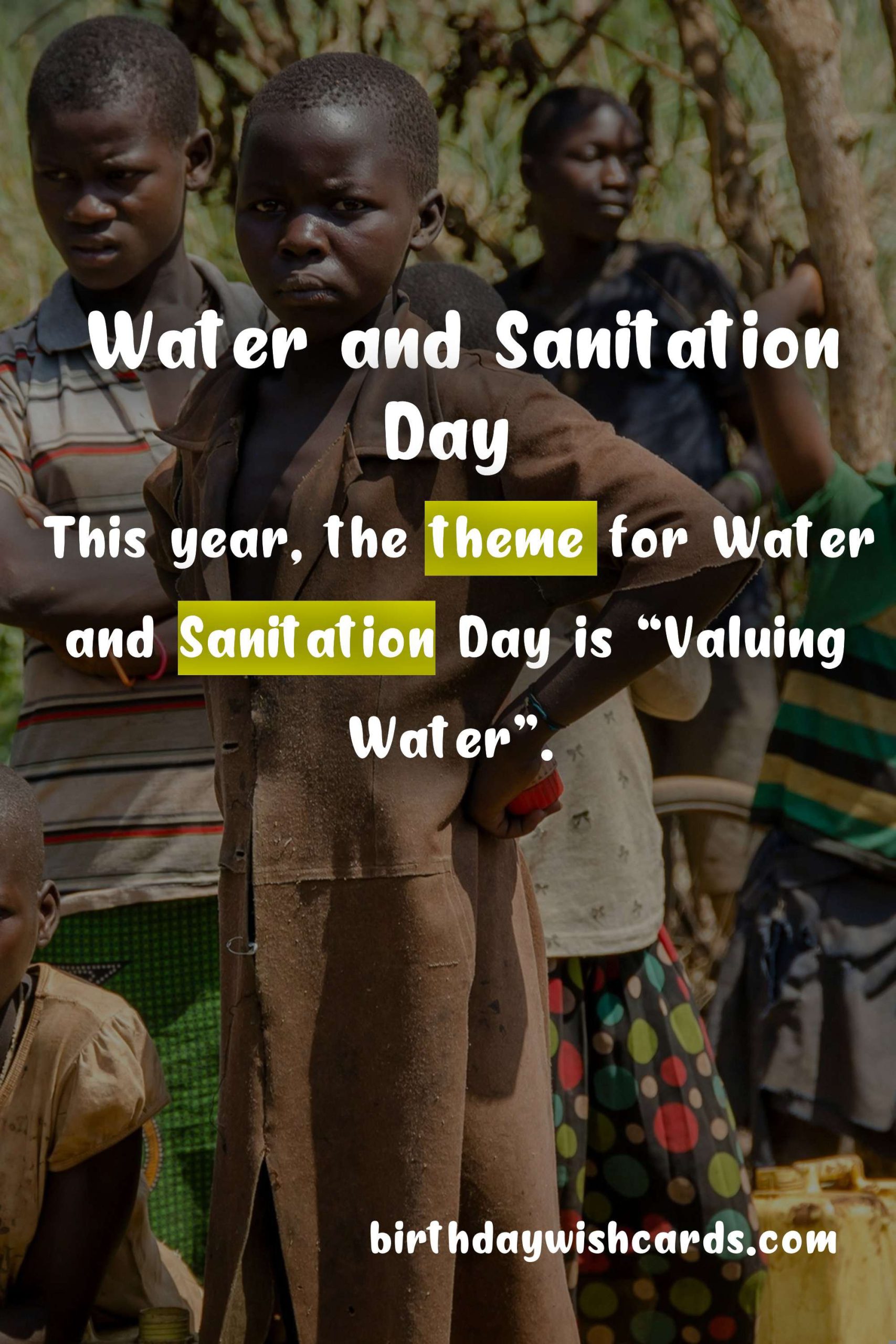 Water and Sanitation Day - March 22nd