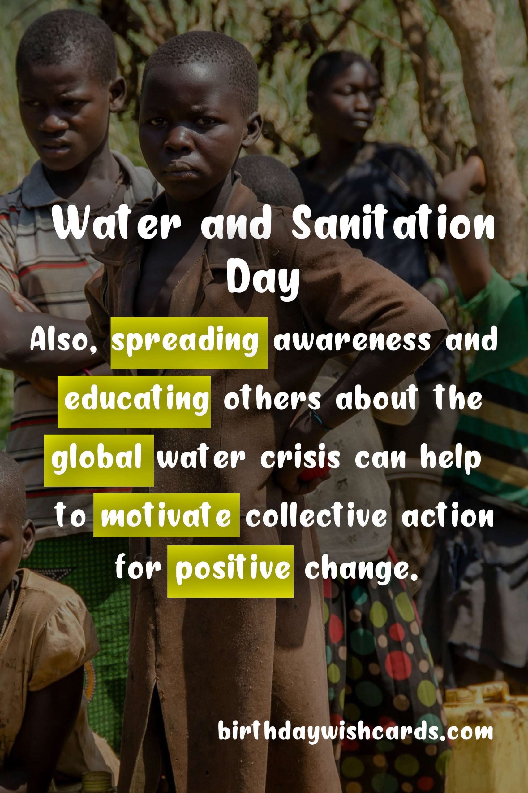 Water and Sanitation Day - March 22nd
