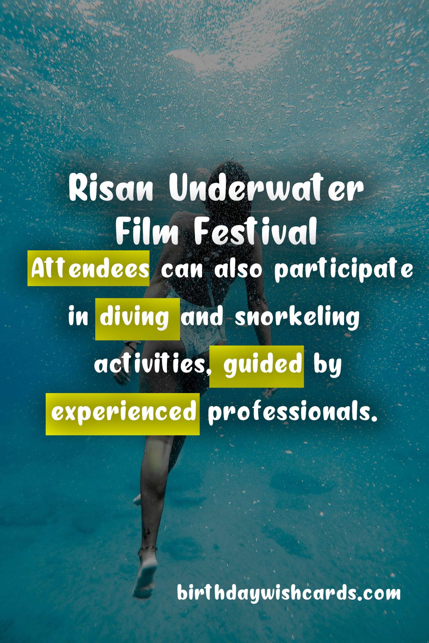Experience the Wonders of the Sea at Risan Underwater Film Festival - September 28-October 2, 2021