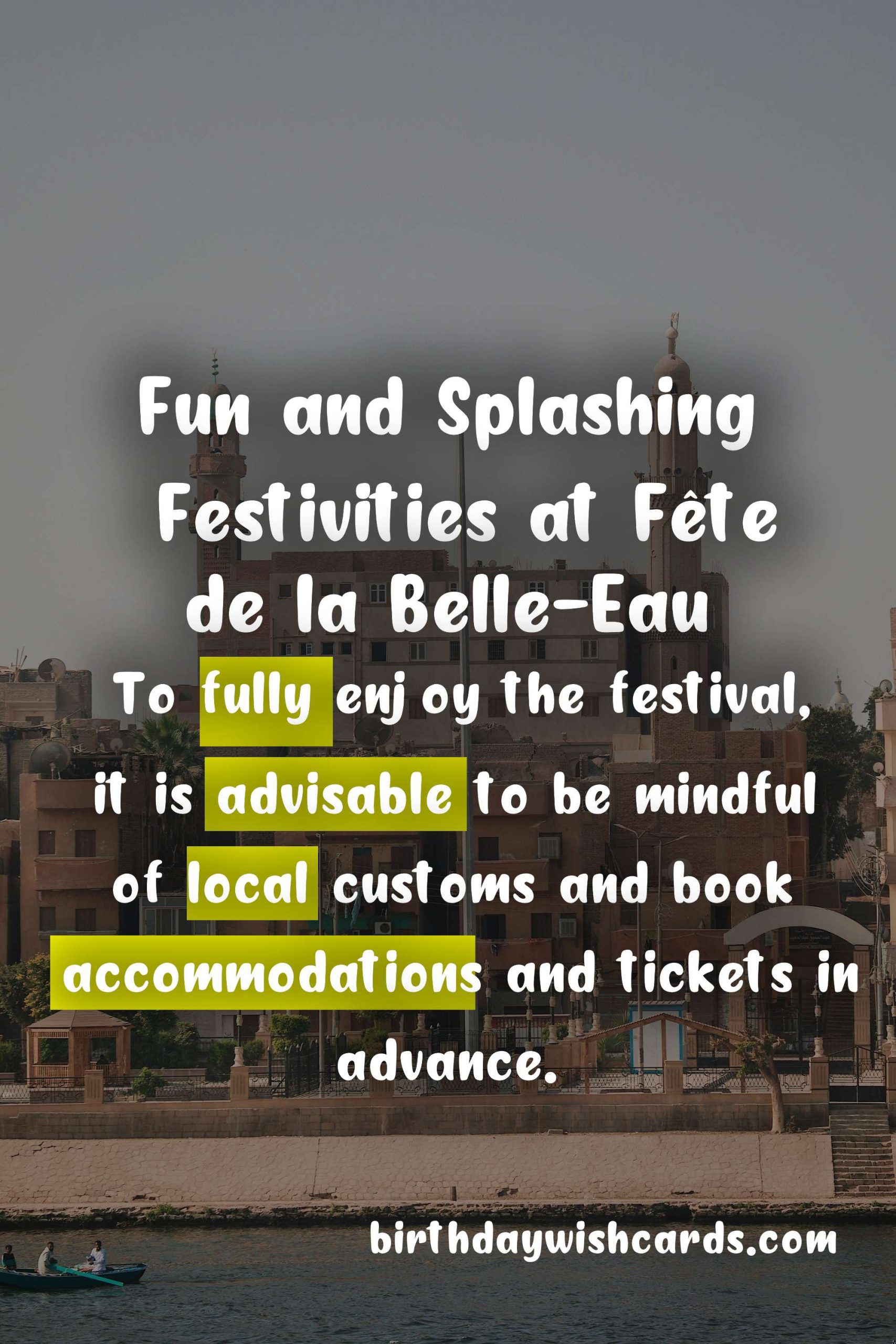 Fête de la Belle-Eau - Celebrating French Water Festival on July 4