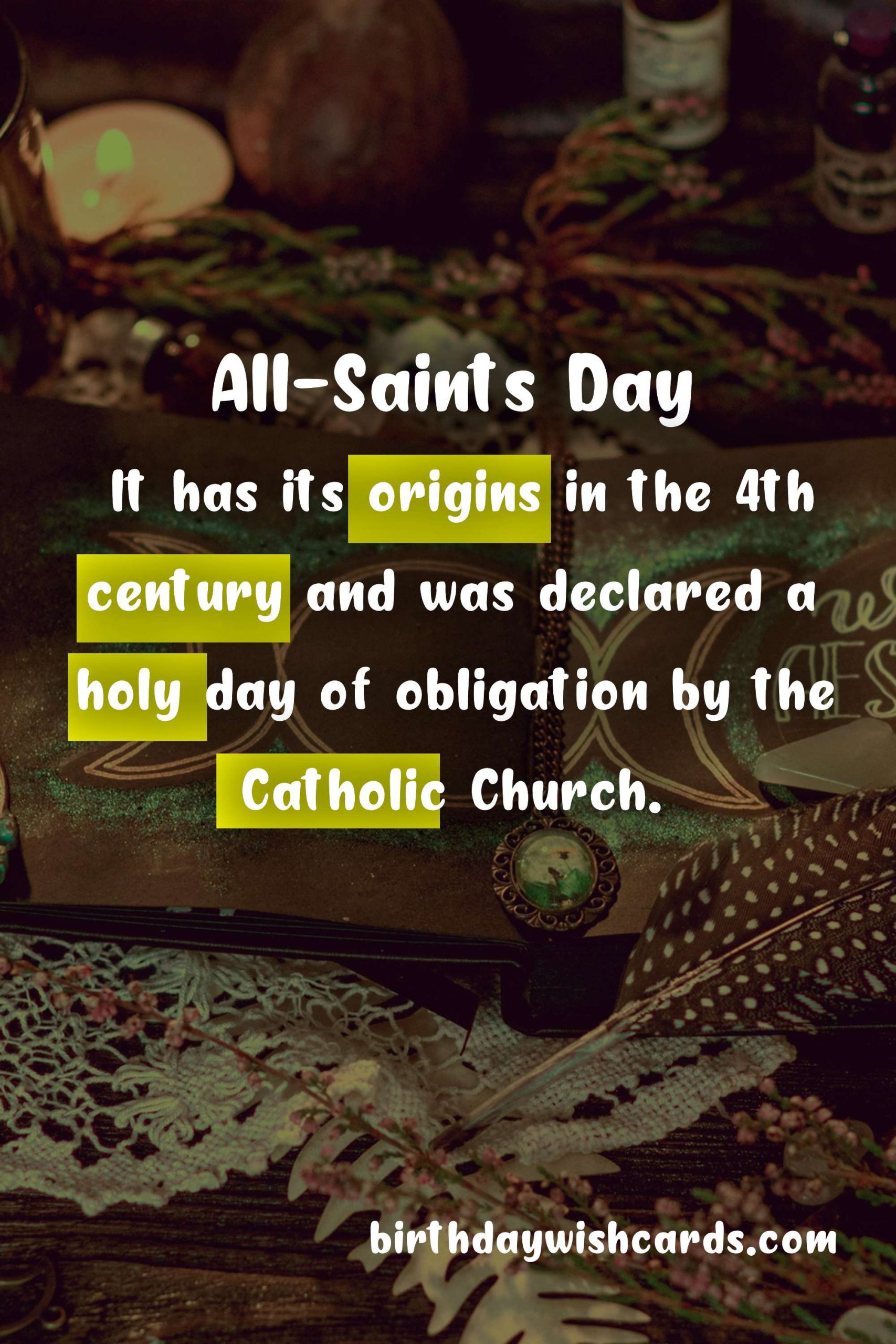 All-Saints Day – November 1: Celebrating the Saints and Honoring the Departed