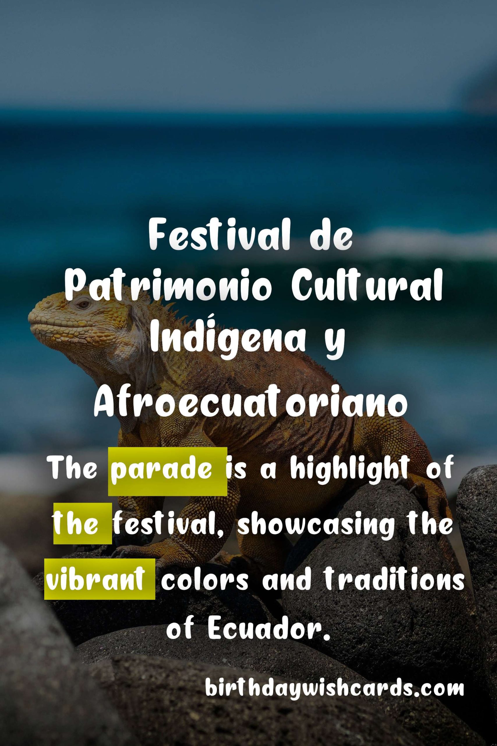 Festival de Patrimonio Cultural Indígena y Afroecuatoriano (Indigenous and Afro-Ecuadorian Cultural Heritage Festival) - October 12