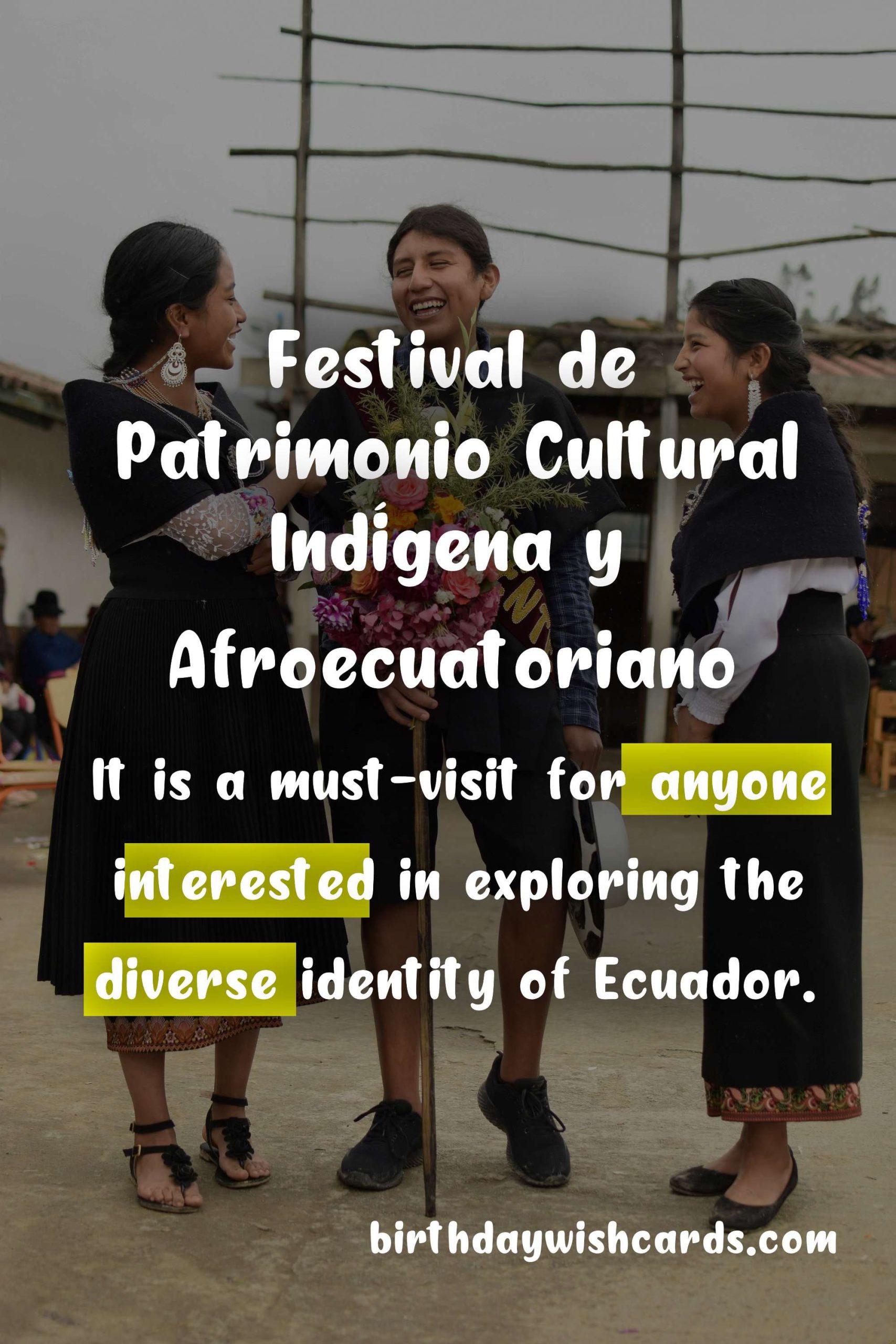 Festival de Patrimonio Cultural Indígena y Afroecuatoriano (Indigenous and Afro-Ecuadorian Cultural Heritage Festival) - October 12