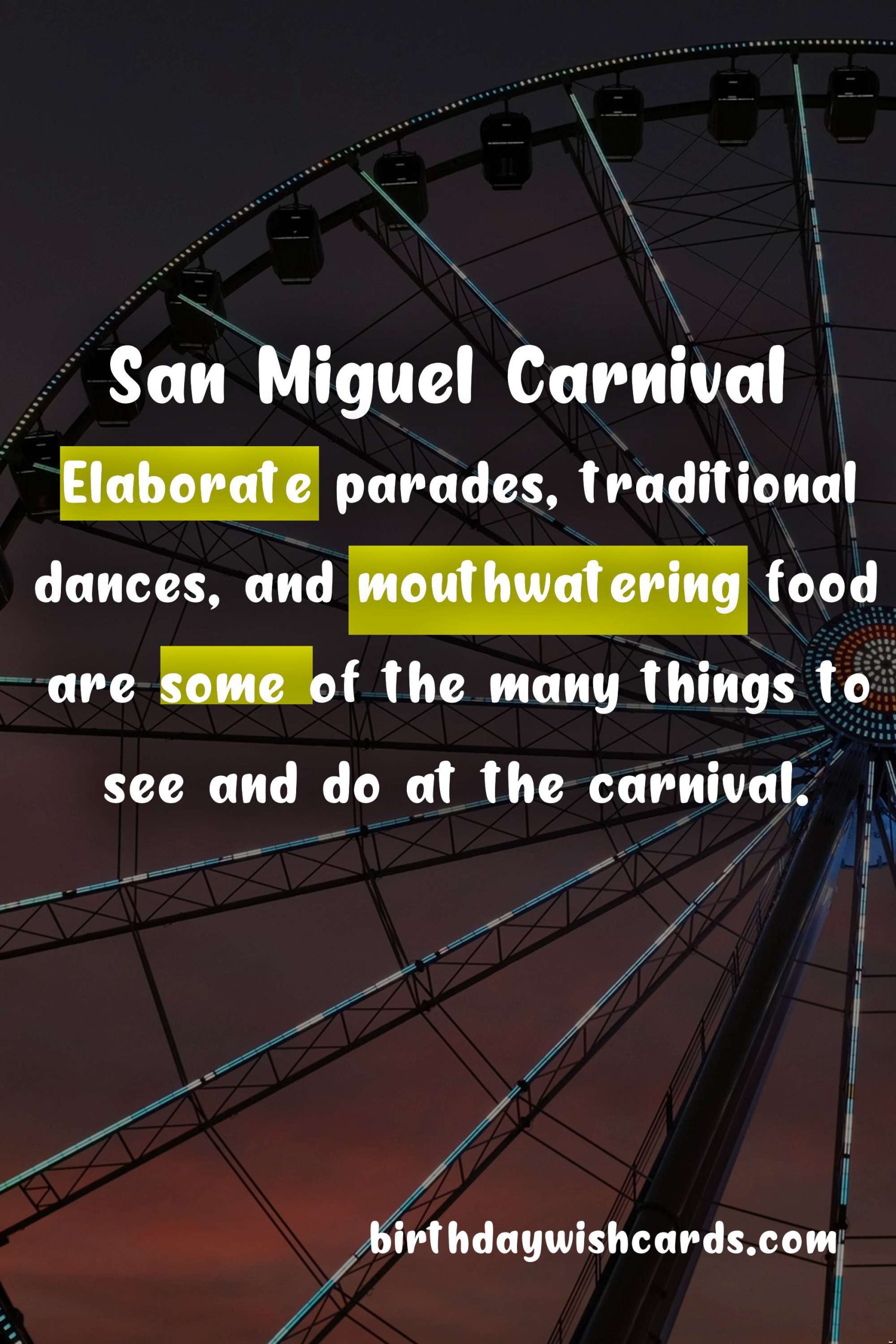 Celebrate the Festivities: Experience the Thrills of San Miguel Carnival (November)