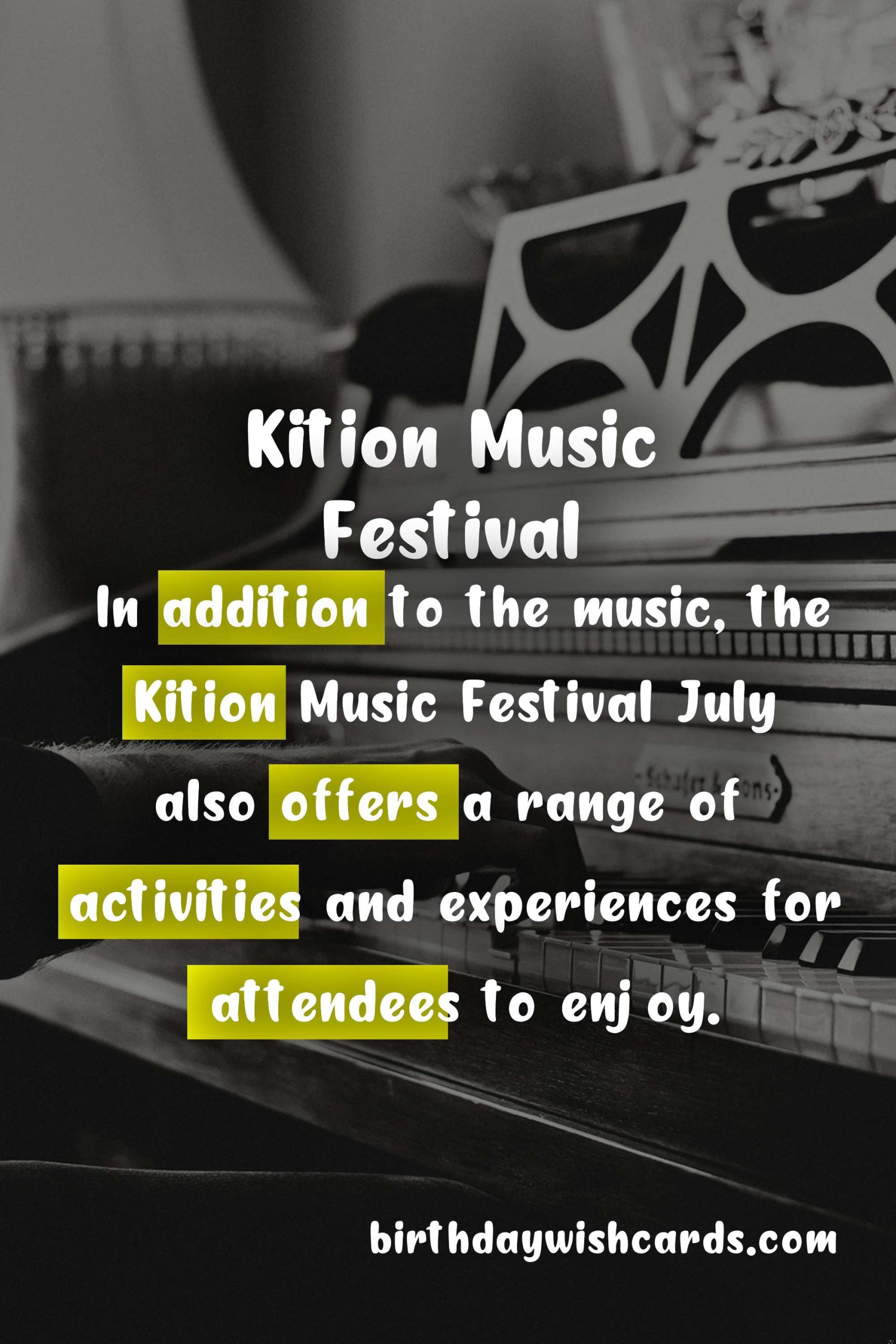 Experience the Excitement of Kition Music Festival - July