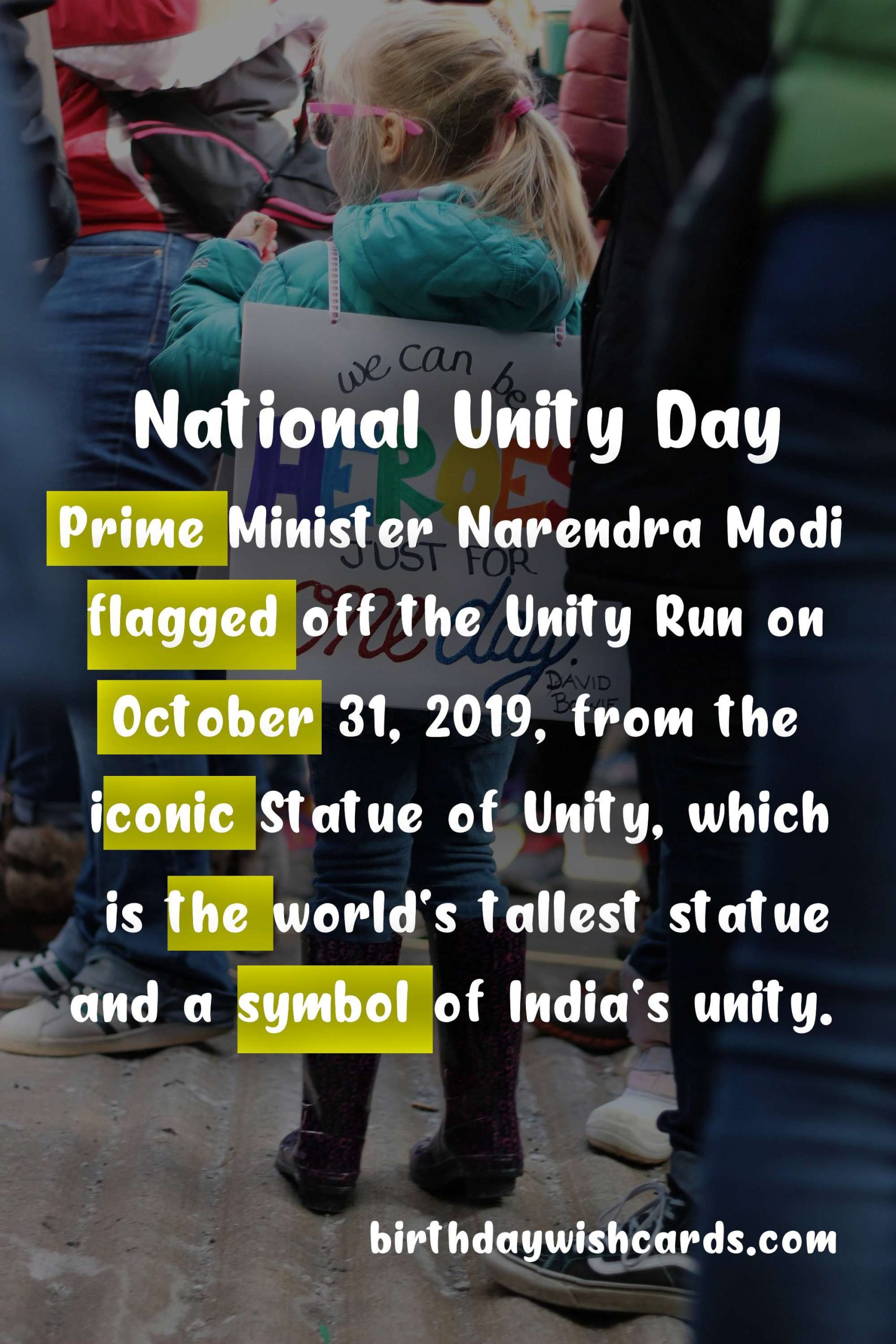 October 21: National Unity Day Celebration