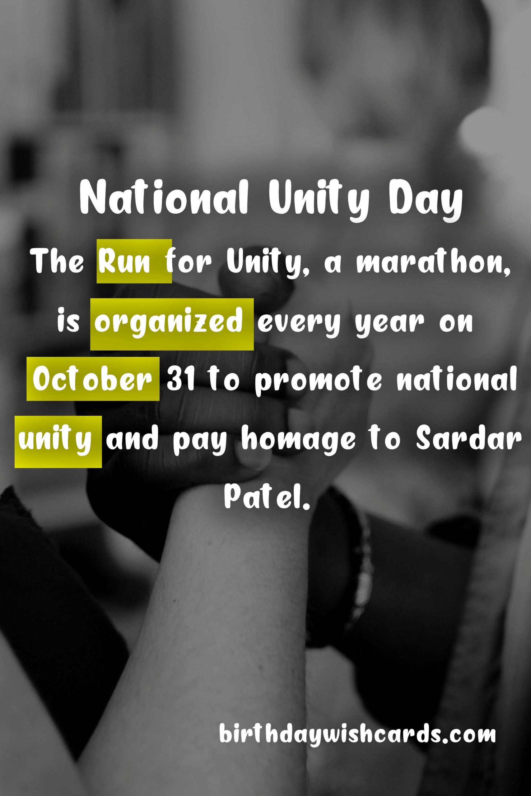 October 21: National Unity Day Celebration