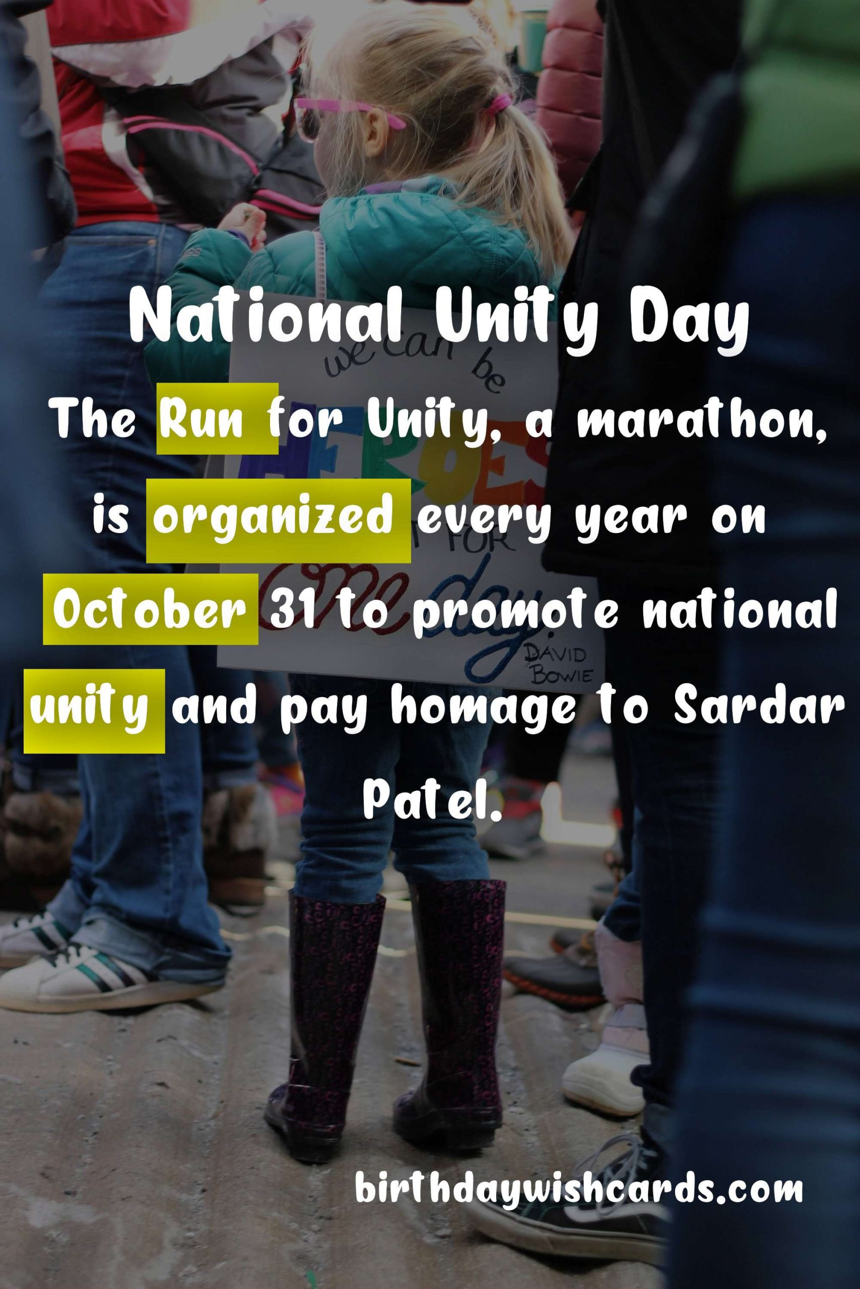 October 21: National Unity Day Celebration