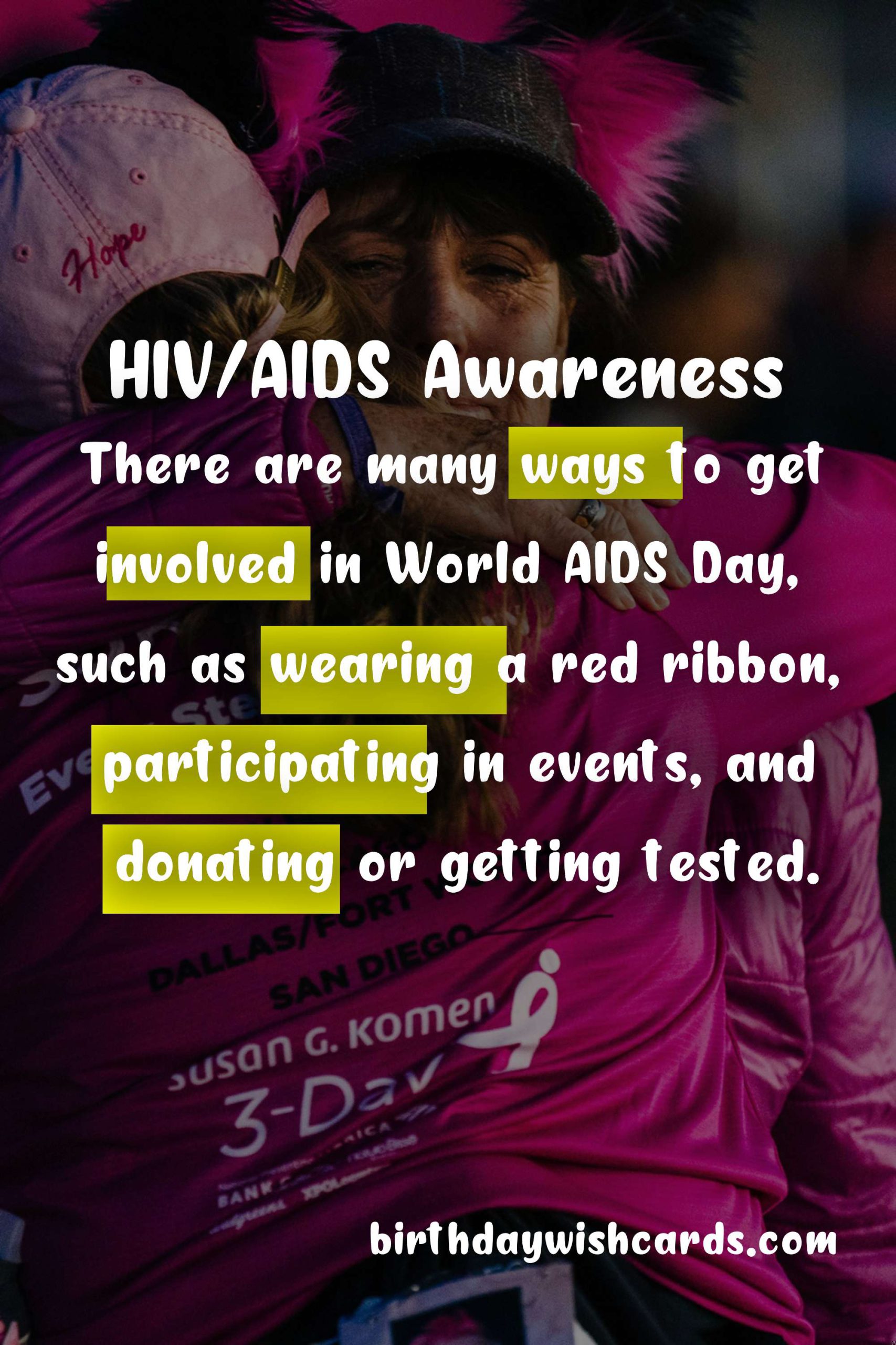 World AIDS Day - December 1st