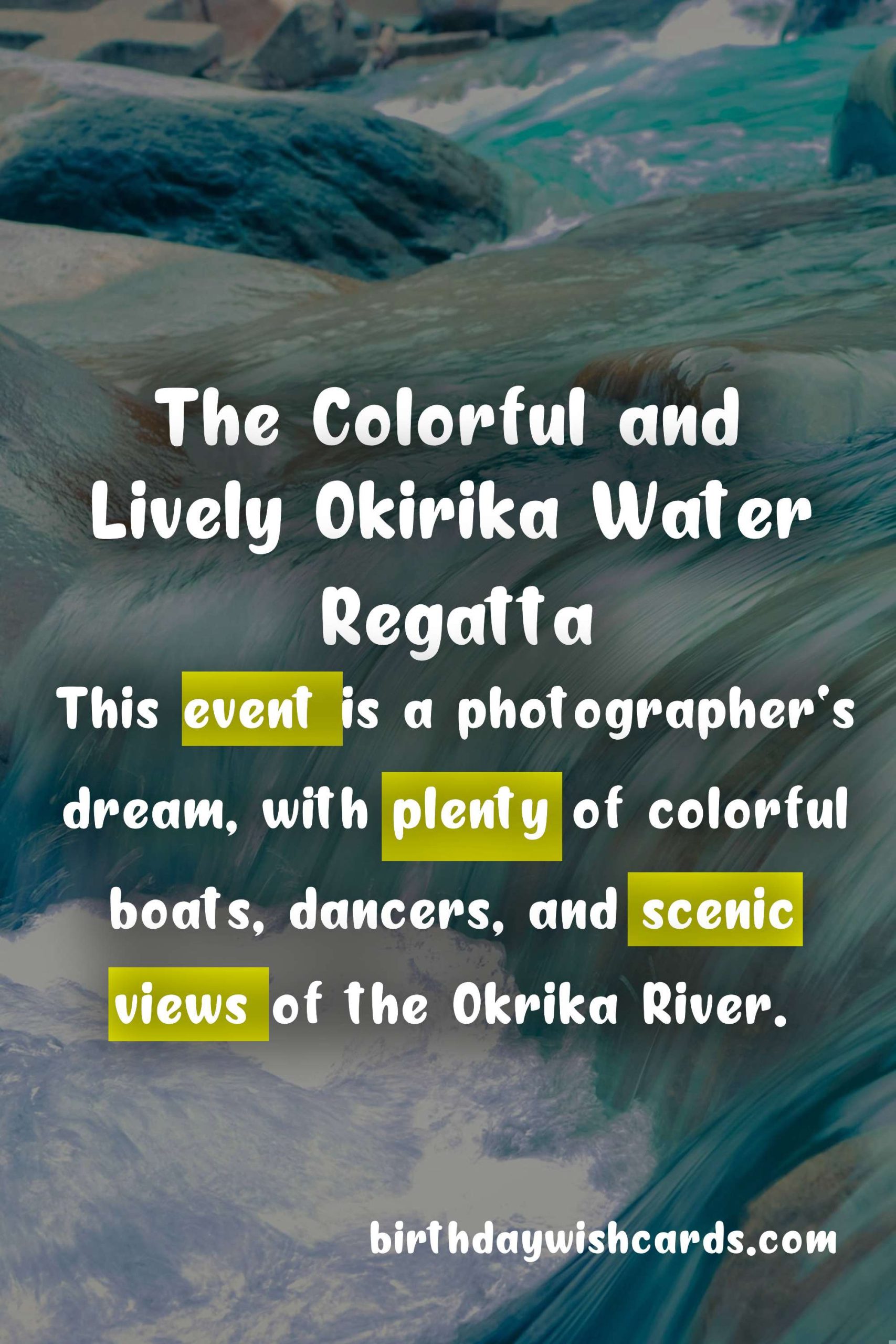 Experience the Excitement of the Okirika Water Regatta - August 25