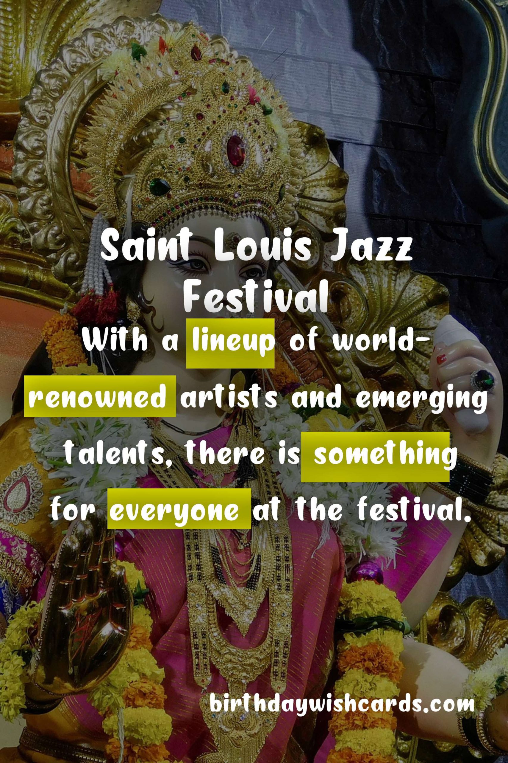 Saint Louis Jazz Festival (May): A Musical Celebration of Jazz, Food and Culture