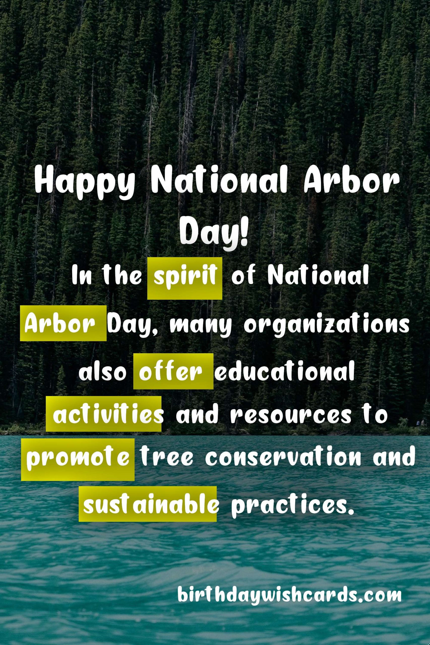 National Arbor Day - April 9th