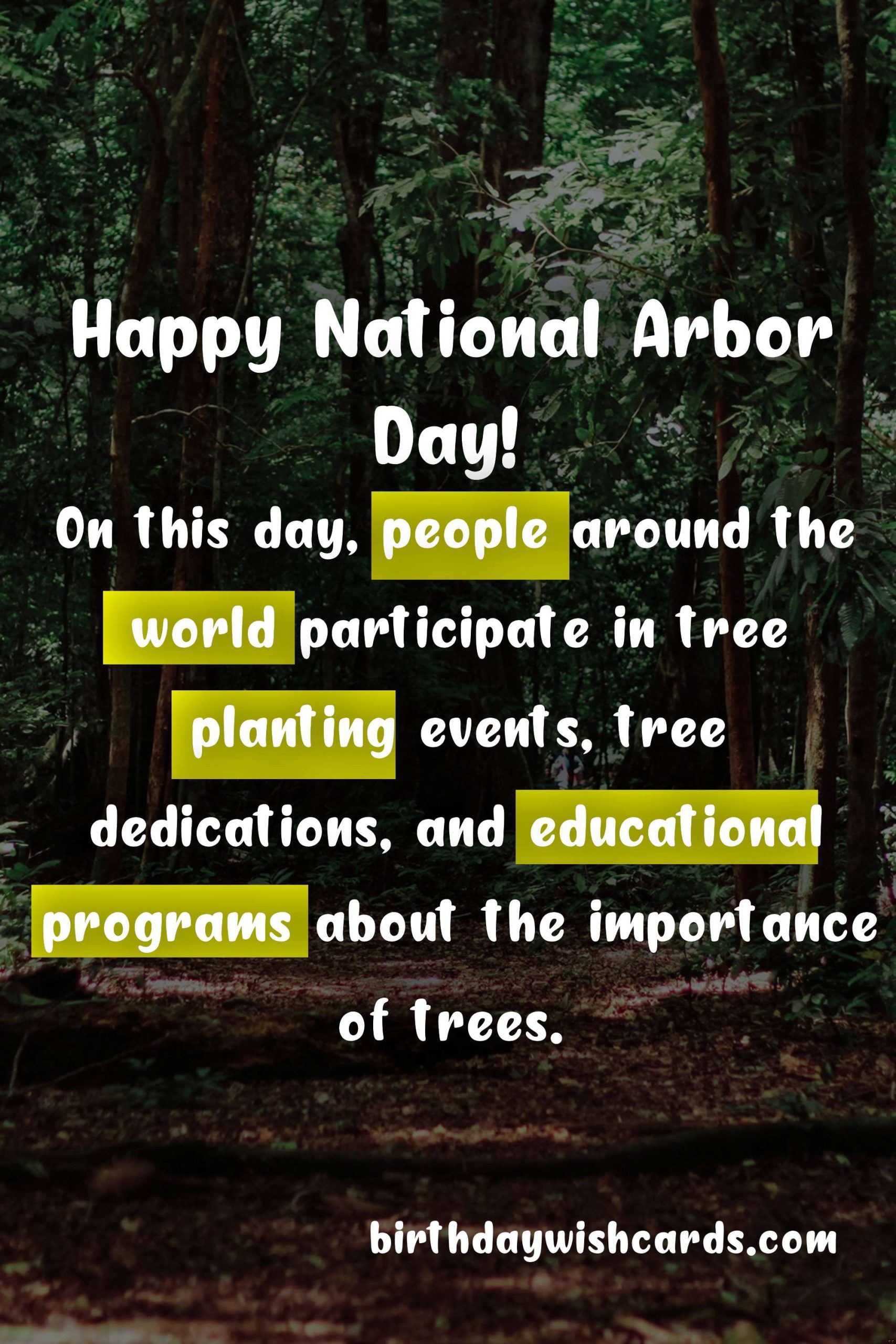 National Arbor Day - April 9th