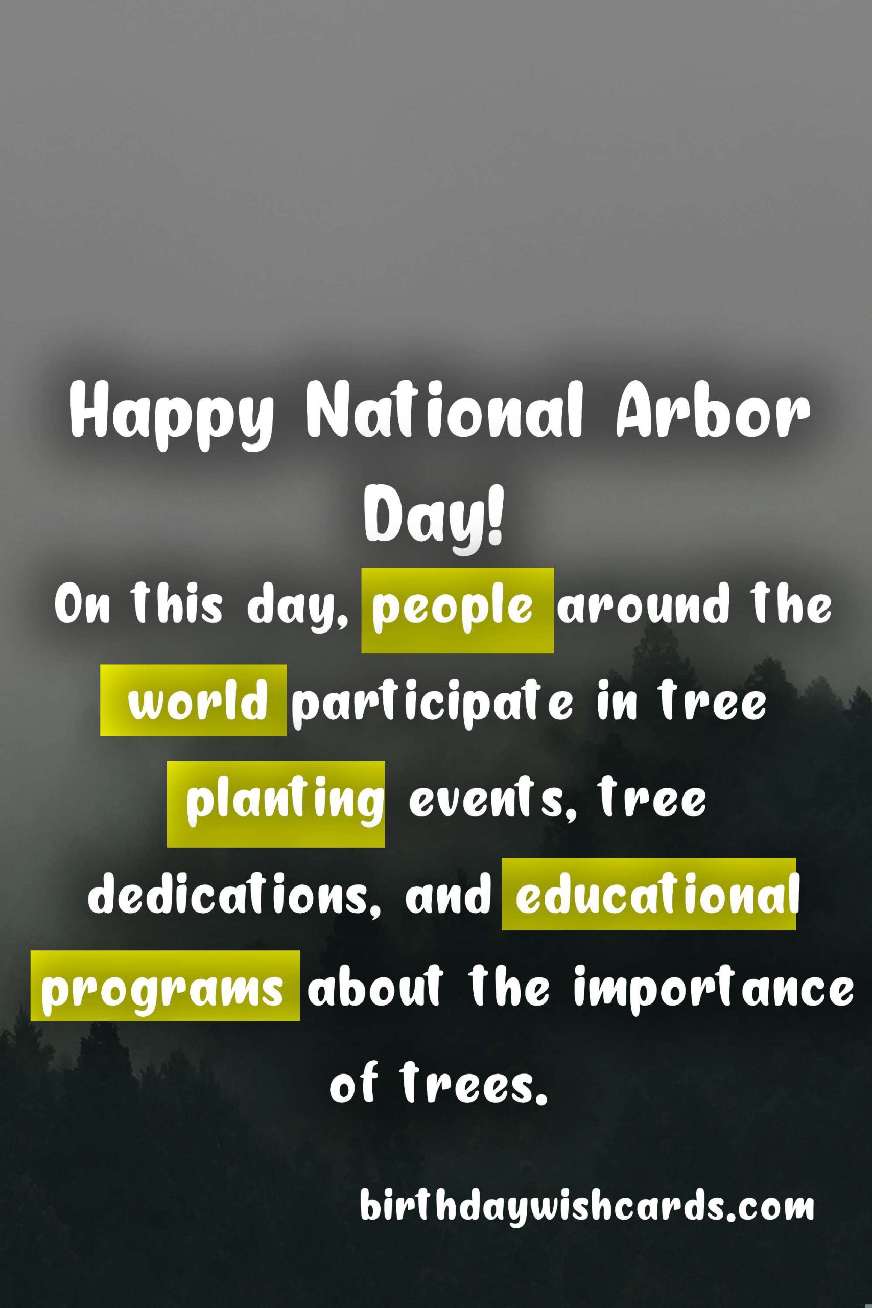 National Arbor Day - April 9th