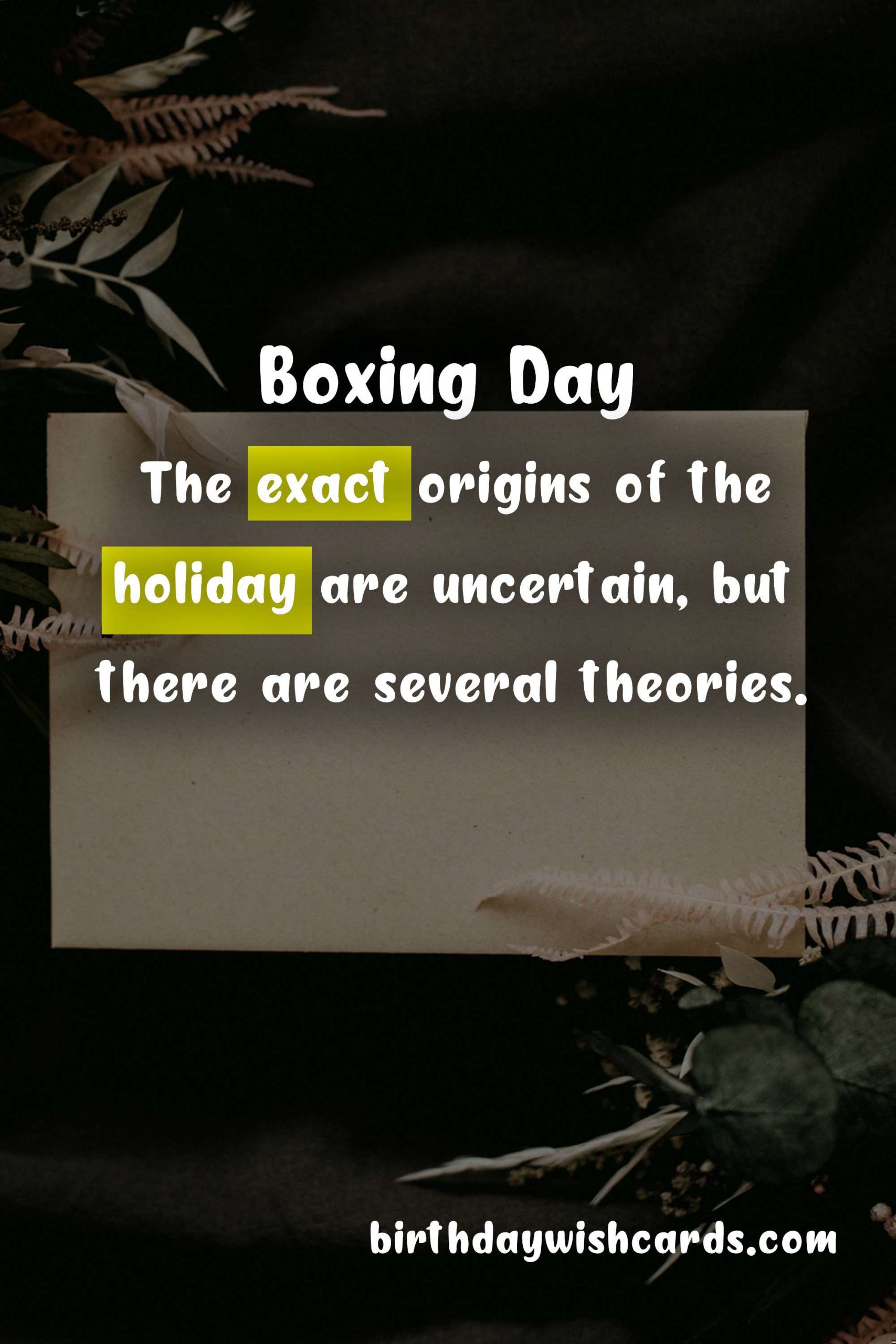 Boxing Day - An Exciting Holiday Observed on December 26